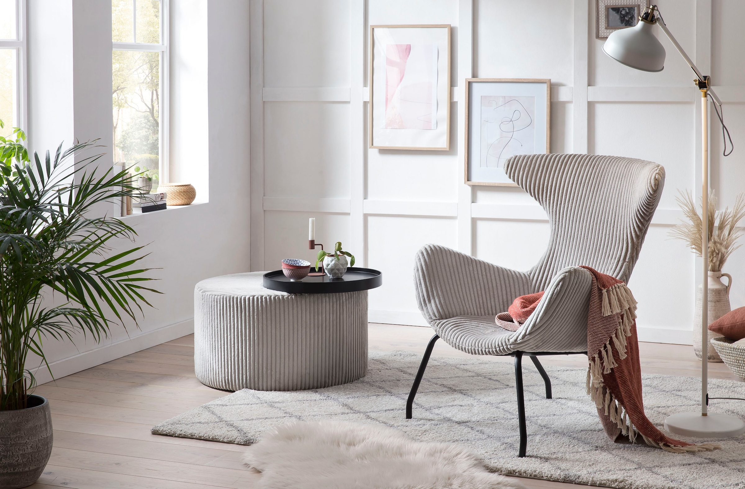 SalesFever Relaxsessel "Oslo Komfortabler Sessel zum Entspannen" Ohrensesse günstig online kaufen