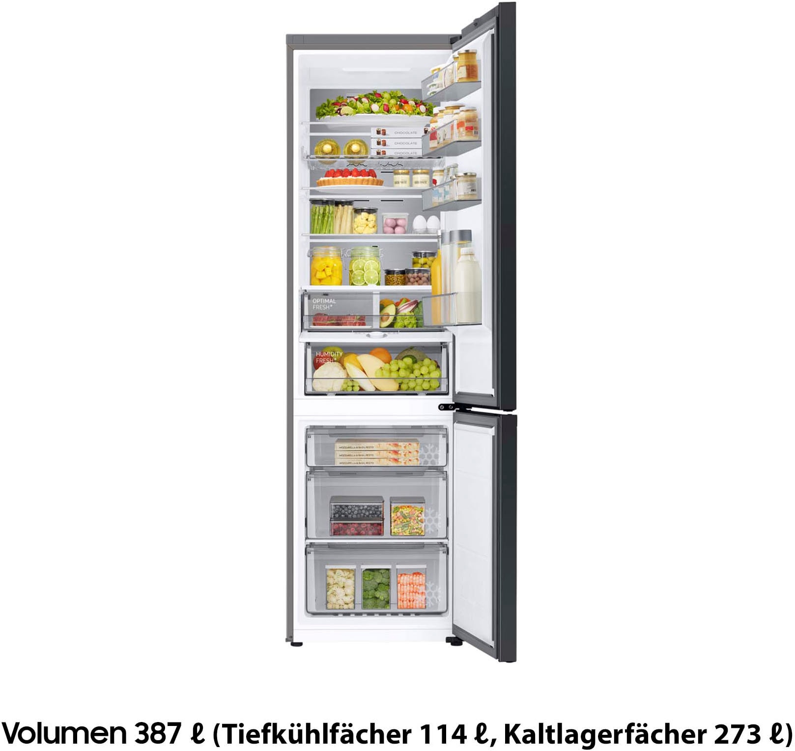 Samsung Kühl-/Gefrierkombination 8000 Serie »RL38C7B5BB1« 203 cm hoch 59,5 cm breit