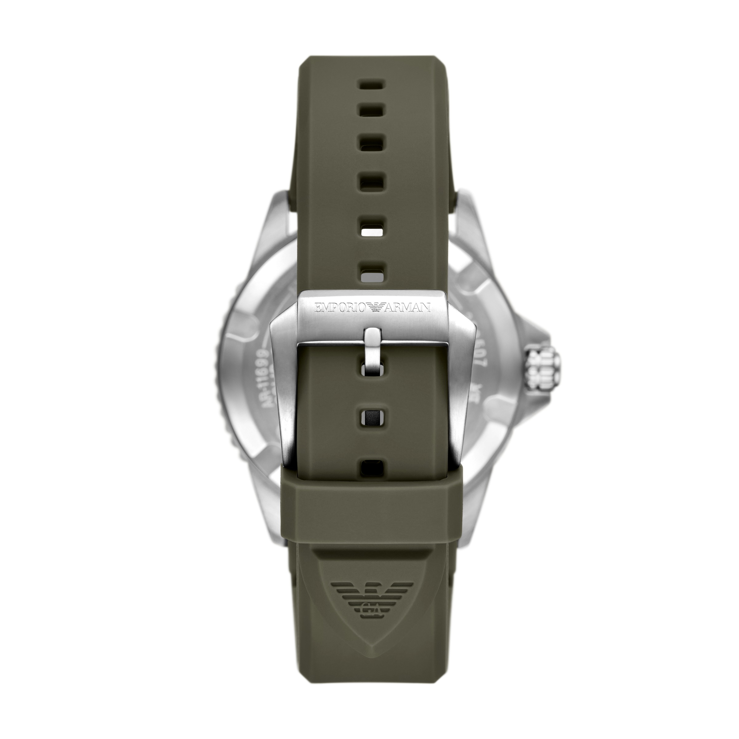Emporio Armani Solaruhr, Armbanduhr, Herrenuhr, Silikonarmband, analog, Tag, 12/24-Std.-Anzeige