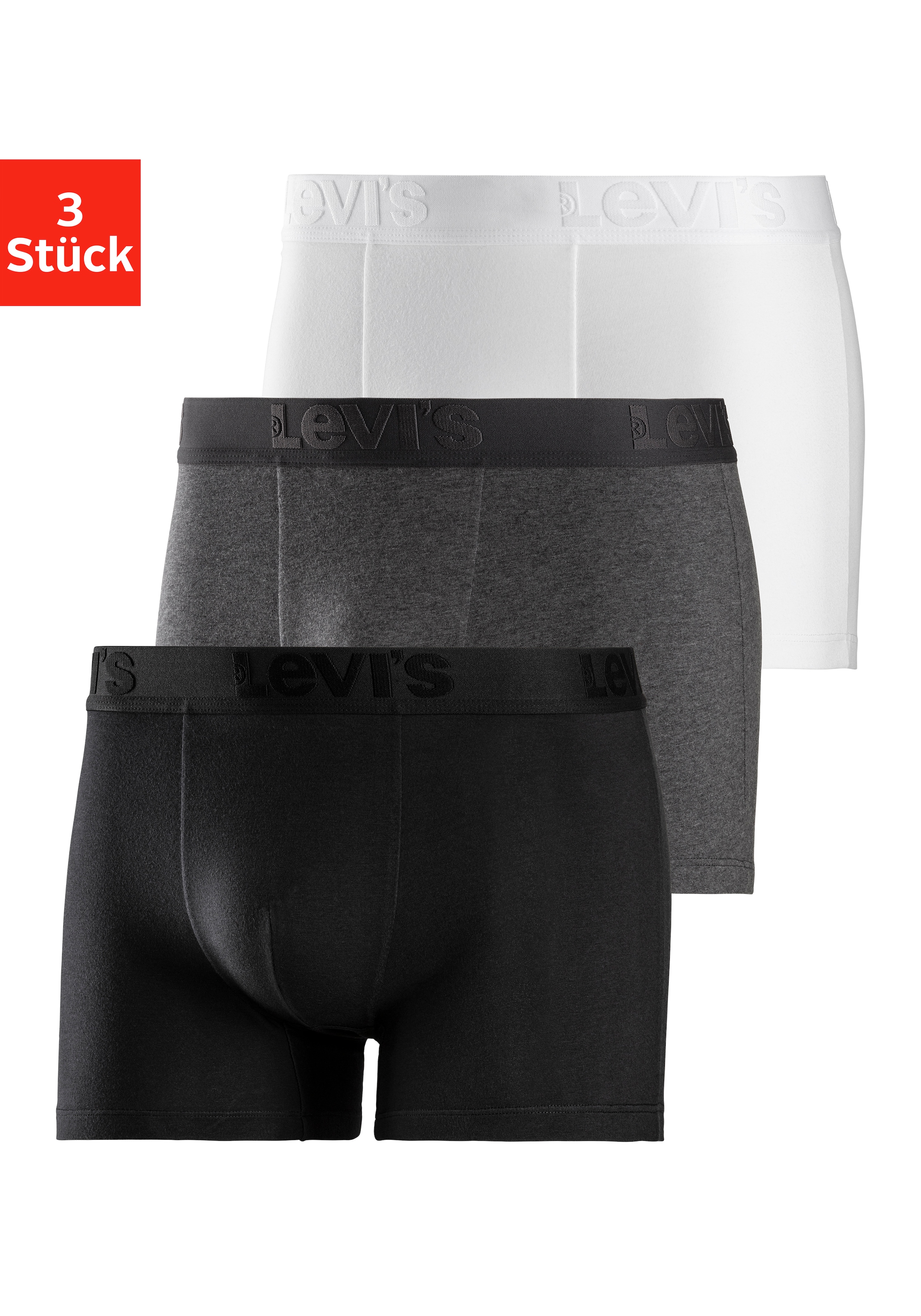 Levi's® Boxer, (Packung, 3er-Pack), mit komfortablem Bund