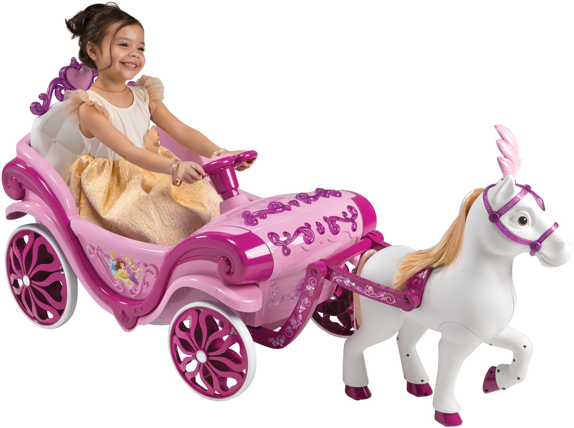 Huffy Elektro-Kinderauto »Princess-Kutsche 7.2v Batterie zum Aufsitzen« ab 3 Jahren bis 30 kg