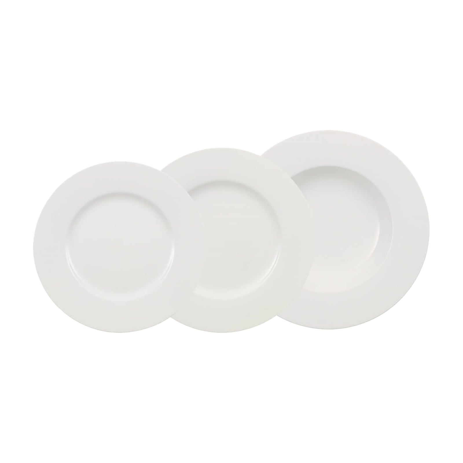 VILLEROY & BOCH Geschirr-Set "Teller-Set Wonderful World 12er Set weiß", weiß, Geschirr-Sets