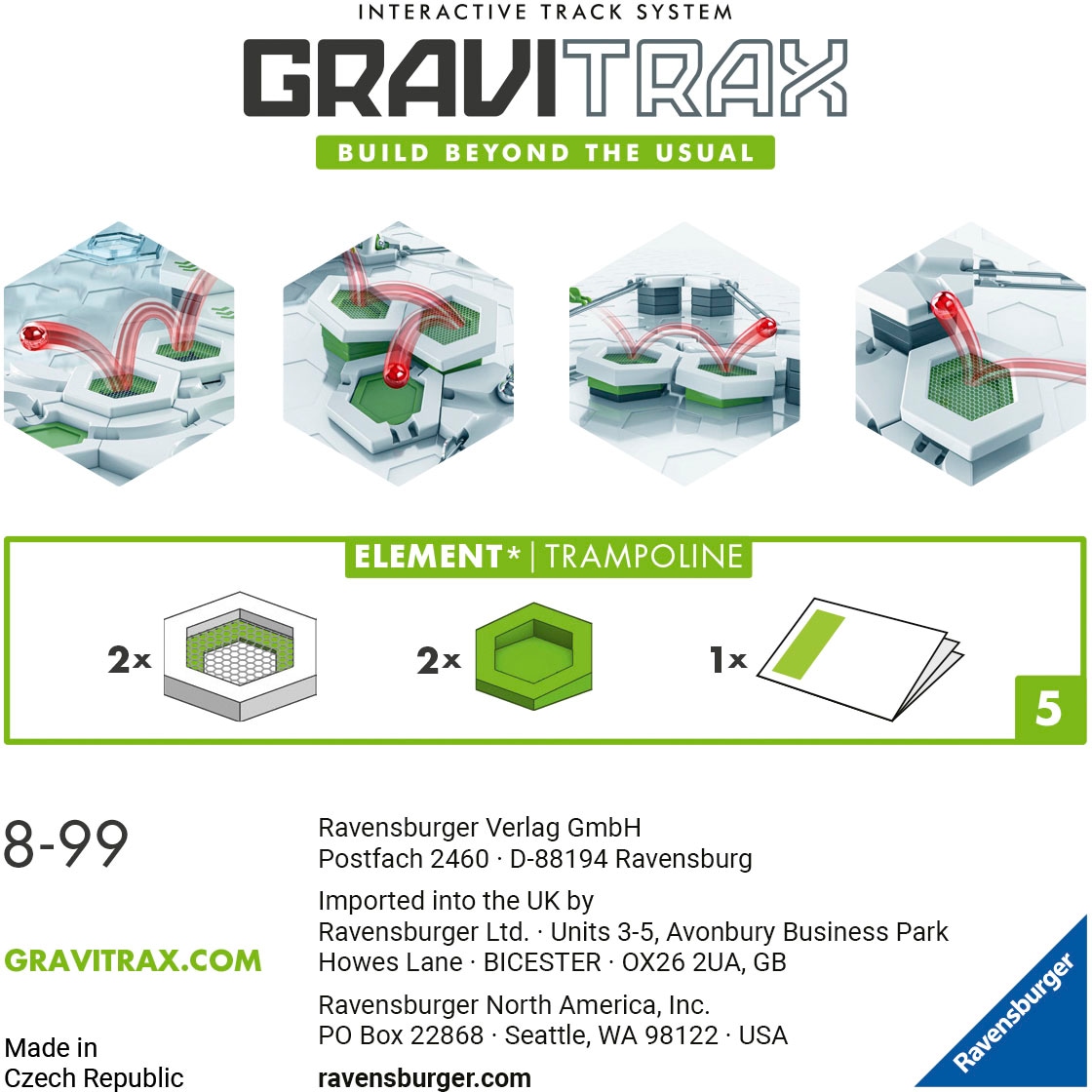 Ravensburger Kugelbahn-Bausatz »GraviTrax Element Trampoline«, Made in Europe