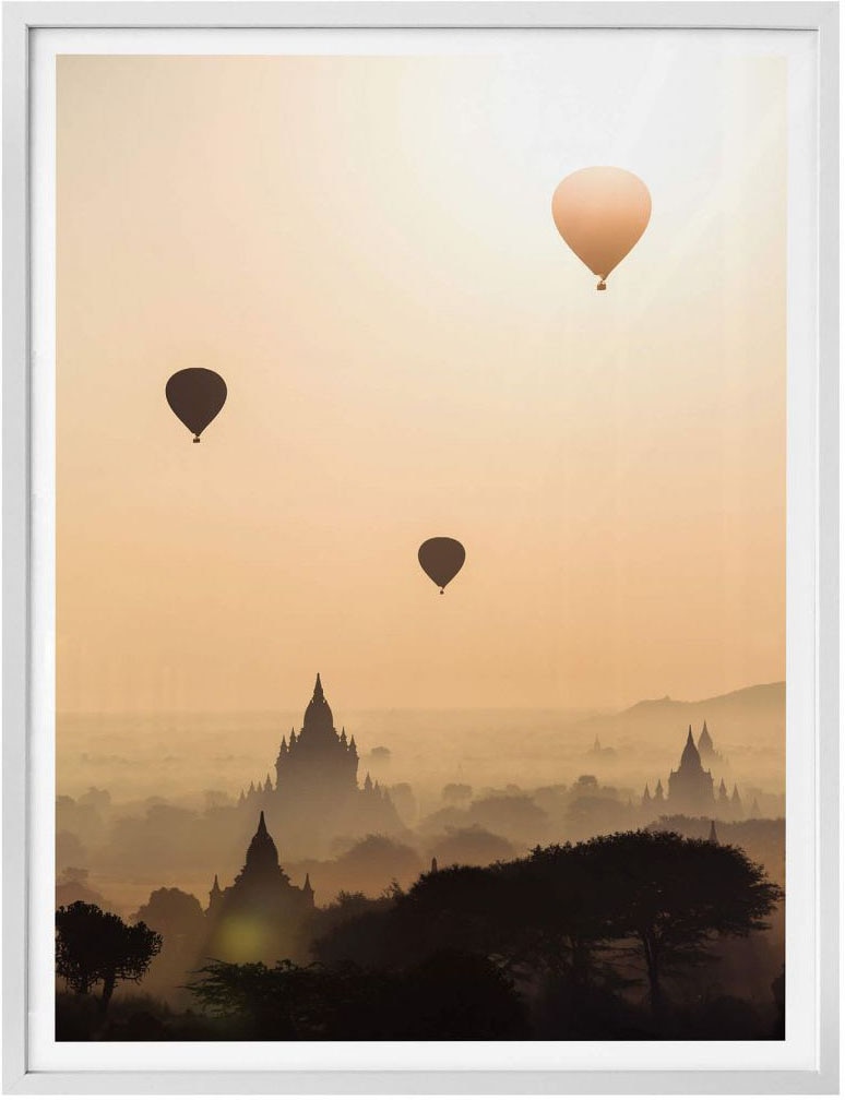 Wall-Art Poster »Morgen über Bagan«, Wandbild, kaufen Landschaften, (1 | Poster, Bild, Wandposter BAUR St.)