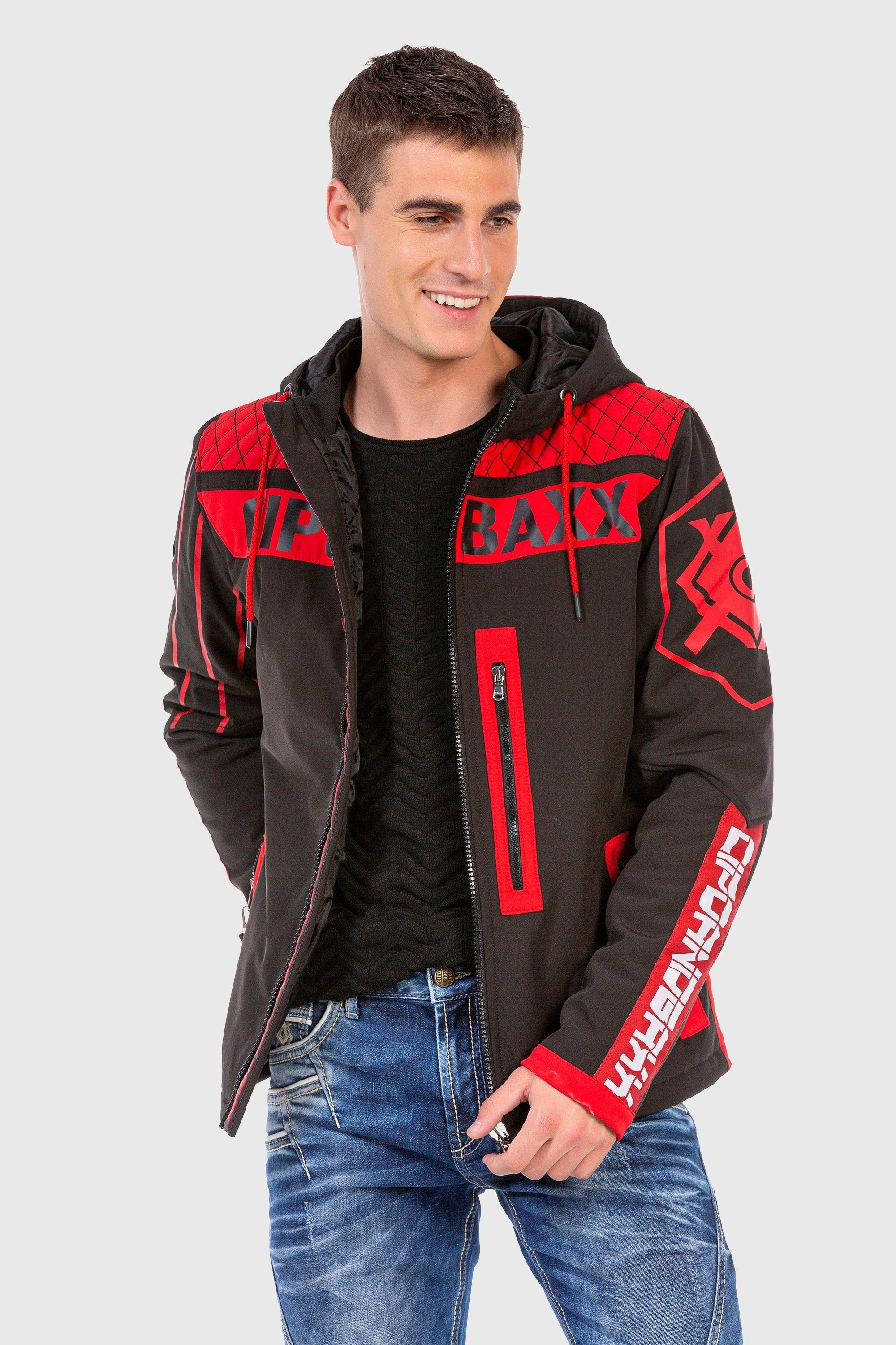 Cipo & Baxx Parka »Jacke«, mit Kapuze, im modernen Look