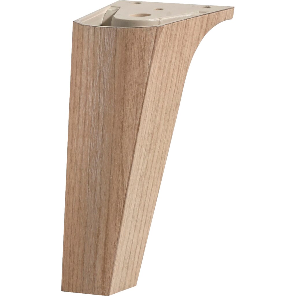 Saphir Möbelfuß »Quickset Fuß-Set, 2er Set Möbelfüße in Holzoptik, 12 cm hoch«, (2 St.)