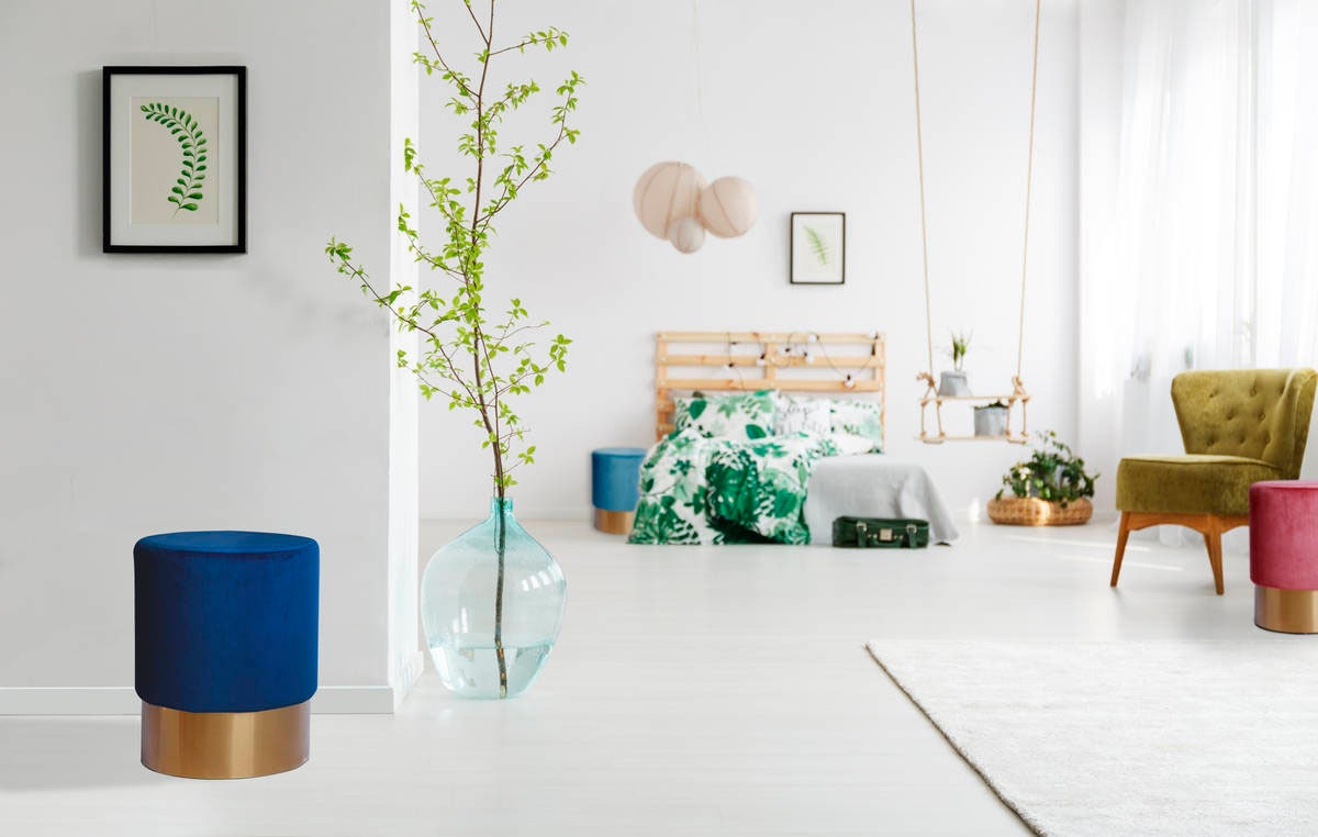 Kayoom Hocker "Nano 110, Hocker in stilvollem Design, runde Form, mit Fuß a günstig online kaufen