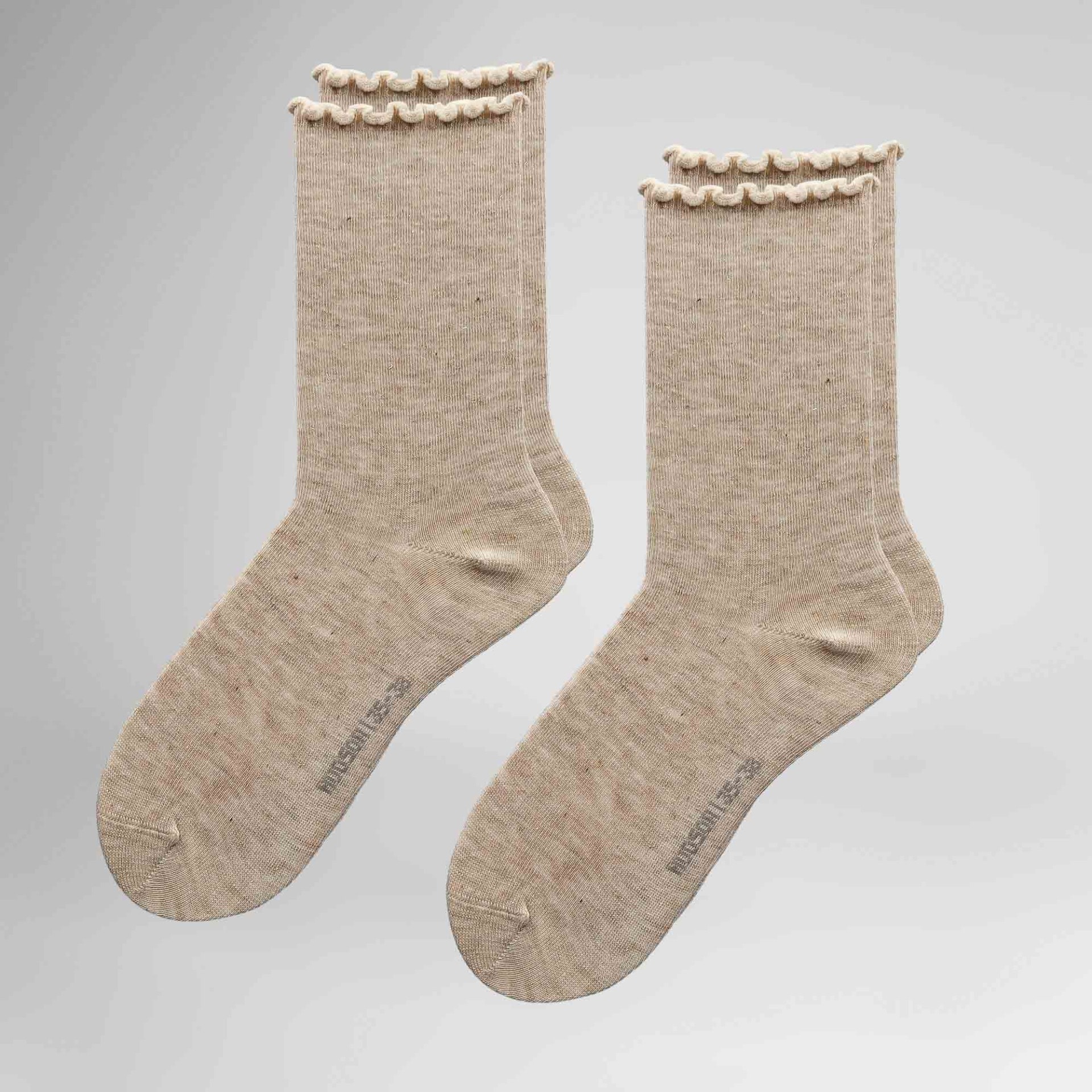 Hudson Socken "Socke Playful Glitter 2-Pack" Socken-Doppelpack mit Rüschenbund und Glitzer
