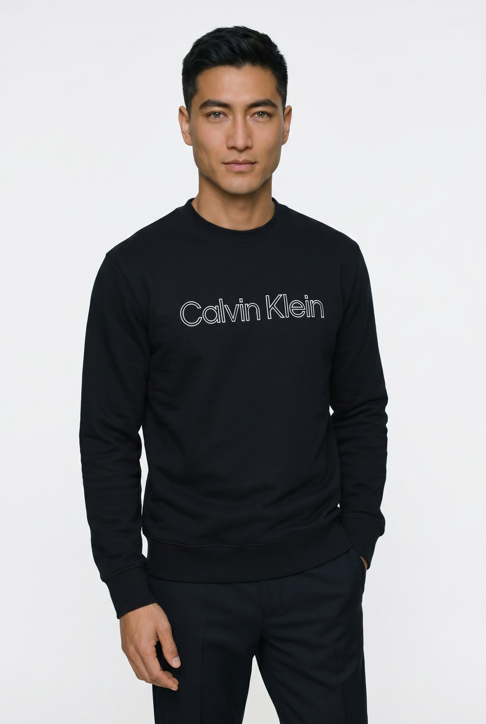 Calvin Klein Sweatshirt, Rundhalsausschnitt, Regular Fit, Druck