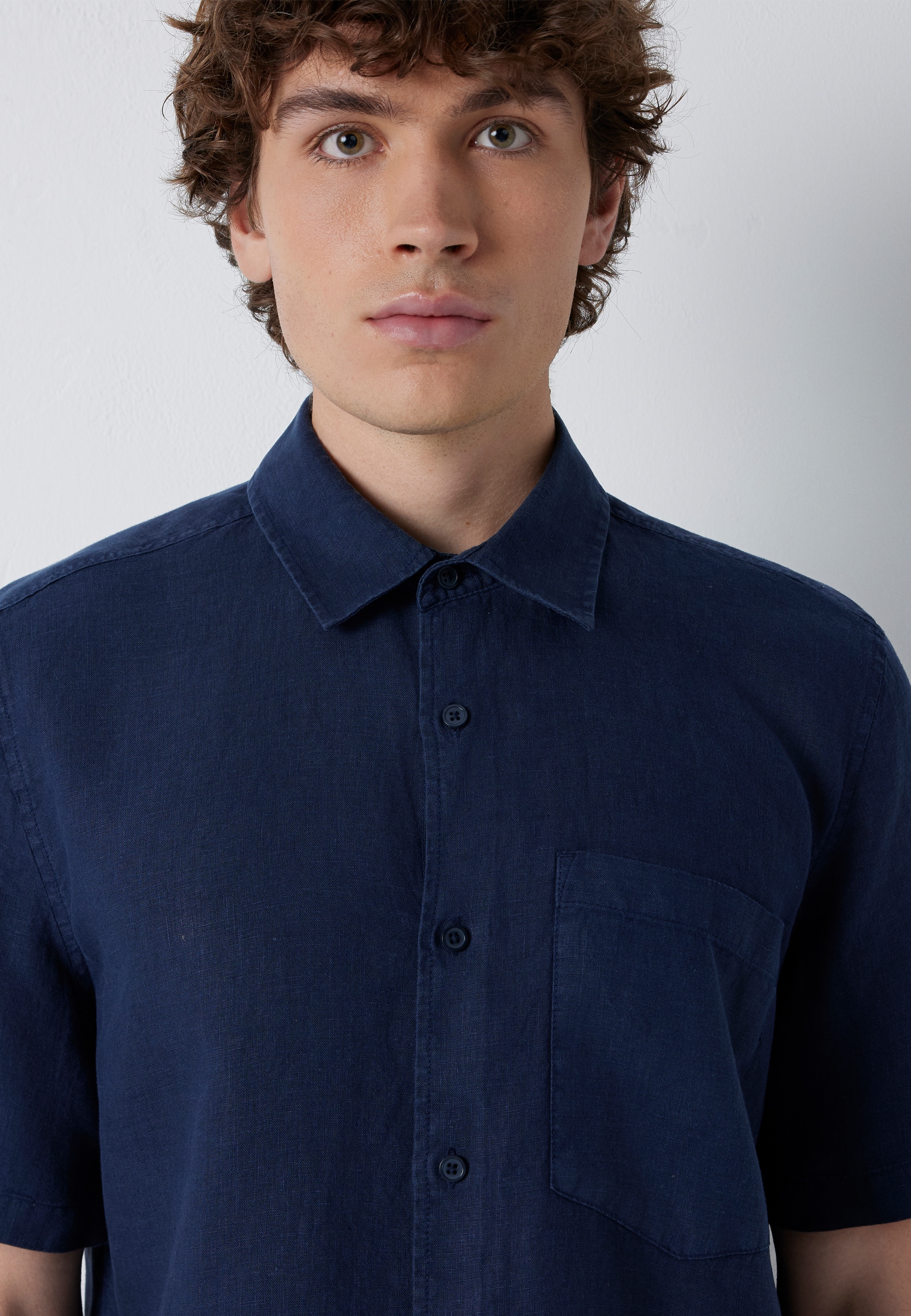 Mavi Kurzarmhemd »SHORT SLEEVE SHIRT« Leinenhemd mit Tasche