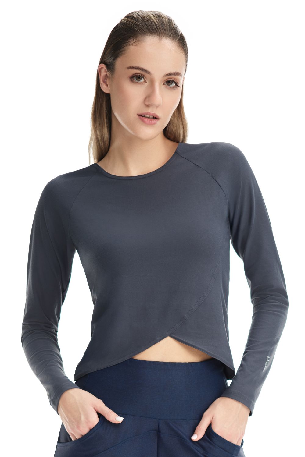 Thumbnail - Winshape Langarmshirt "Cropped Functional Light and Soft" Overlap-Applikation
