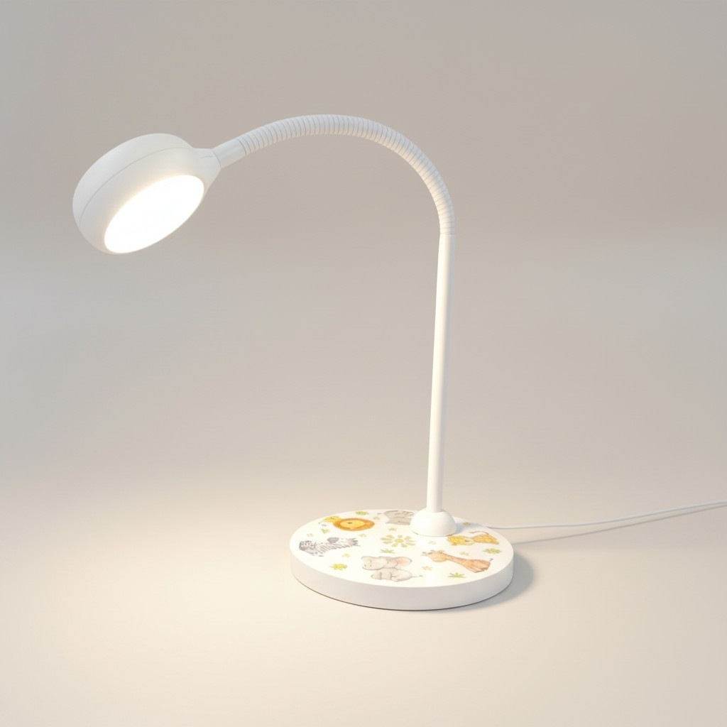 niermann Schreibtischlampe »Kinderlampe mit Motiv "Little Safari", Kinderzimmer« GX53 1 Stk. flexibel verstellbarer Leuchtenarm, Made in Germany