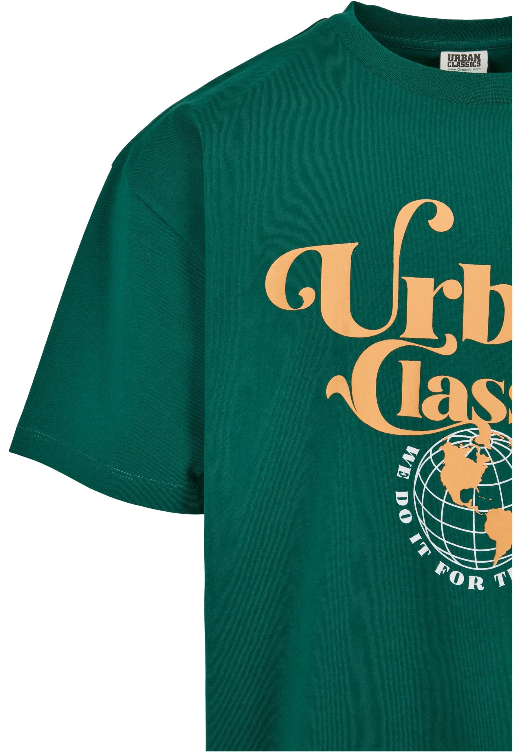 URBAN CLASSICS T-Shirt »Urban Classics Herren Organic Globe Logo Tee«, (1 tlg.)
