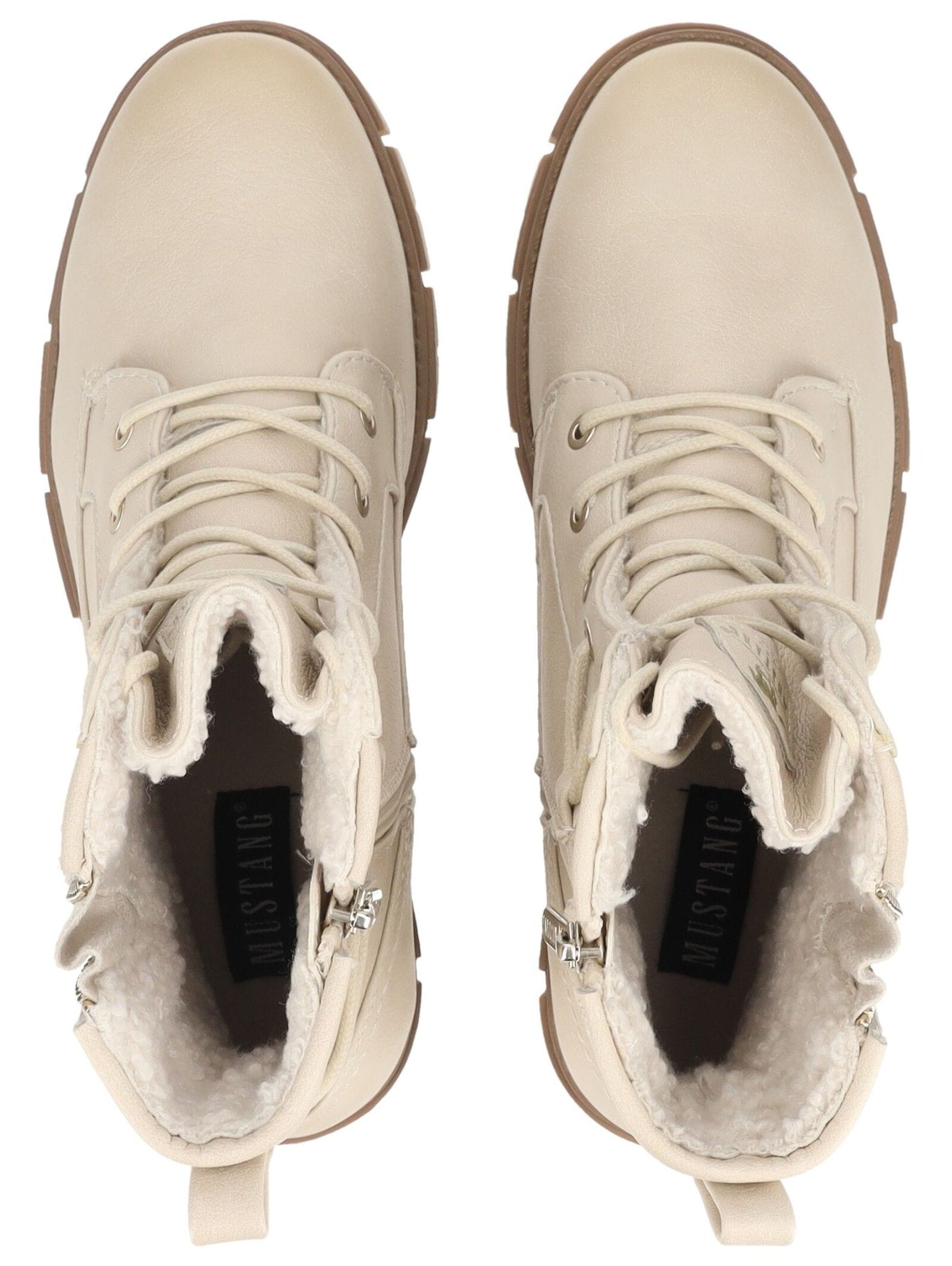 Mustang Shoes Schnürstiefelette »Mustang Shoes Stiefelette Lederimitat«