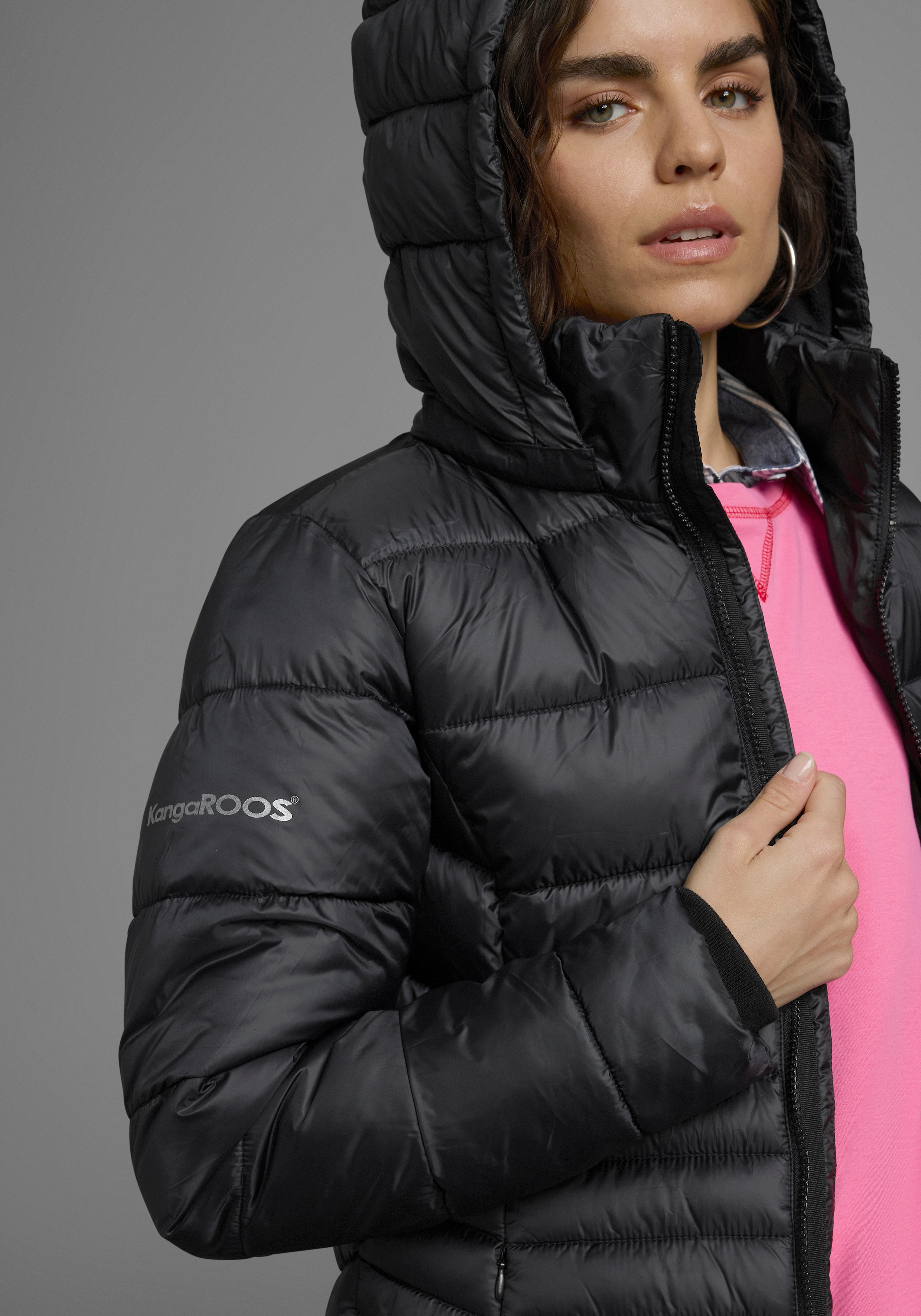 Thumbnail - KangaROOS Steppmantel mit abnehmbarer Kapuze