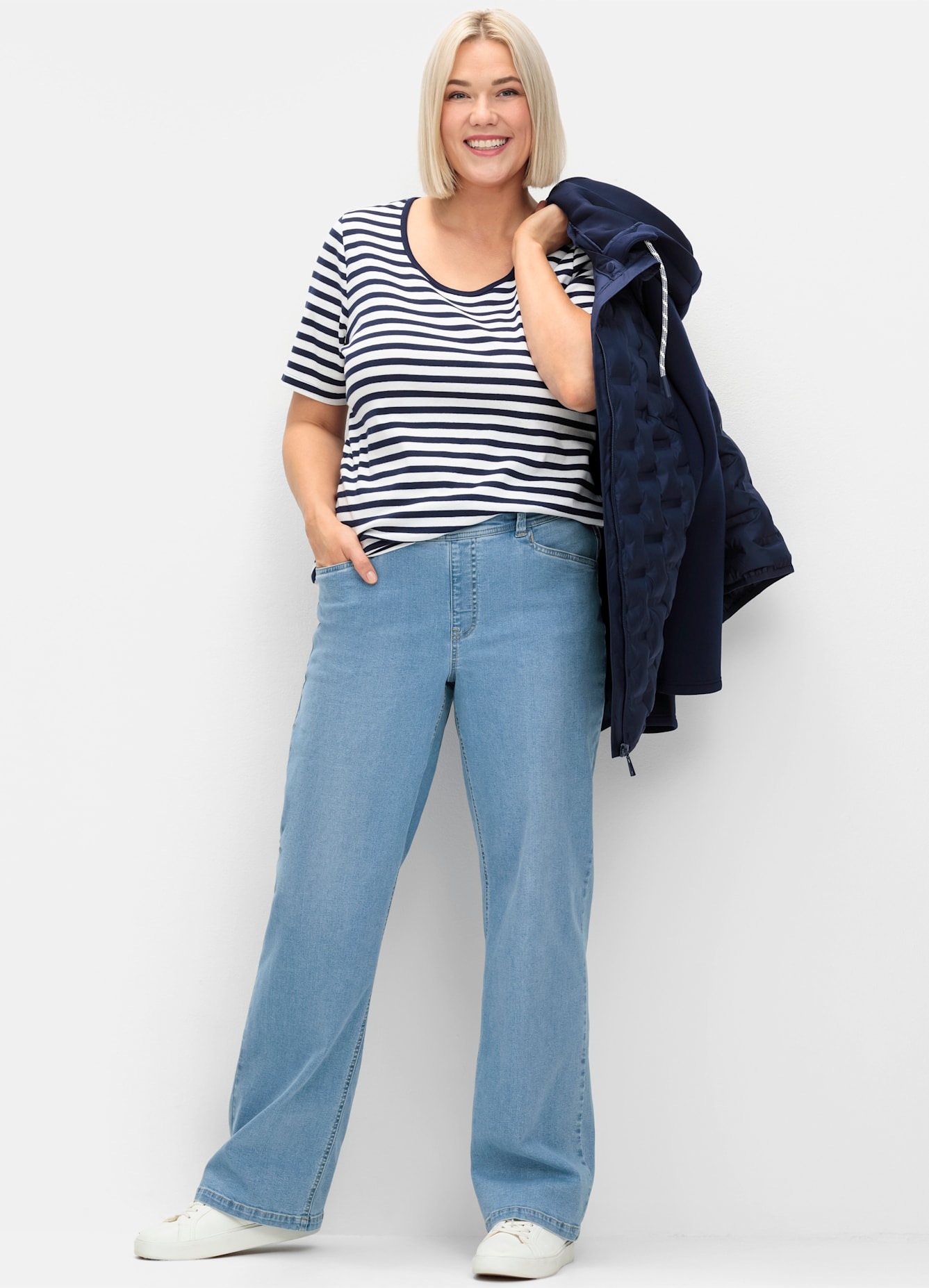 Sheego Kurzarmshirt "T-Shirt", 1 Stk. günstig online kaufen