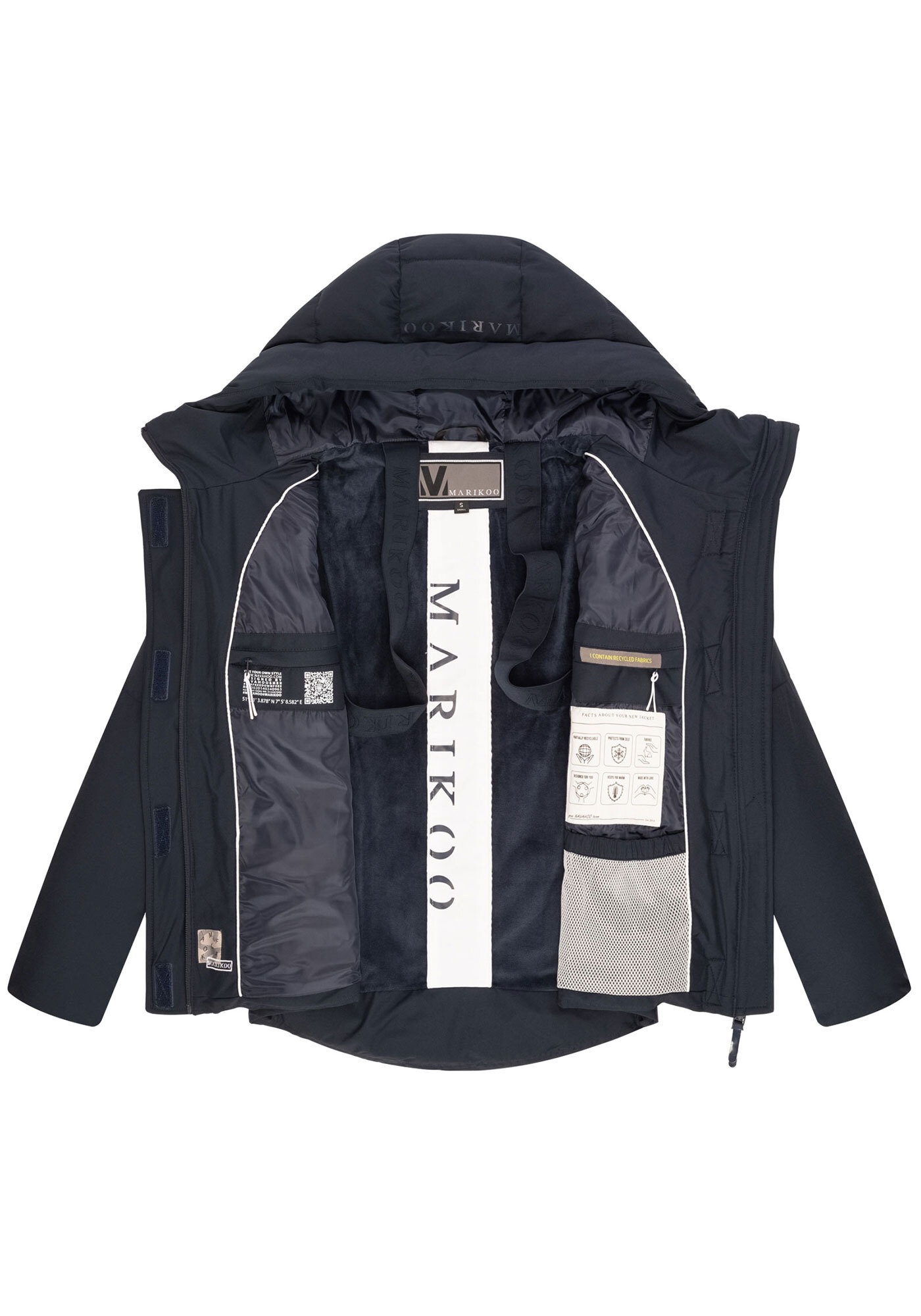 Marikoo Outdoorjacke »Elira«, mit warmem Teddyfell