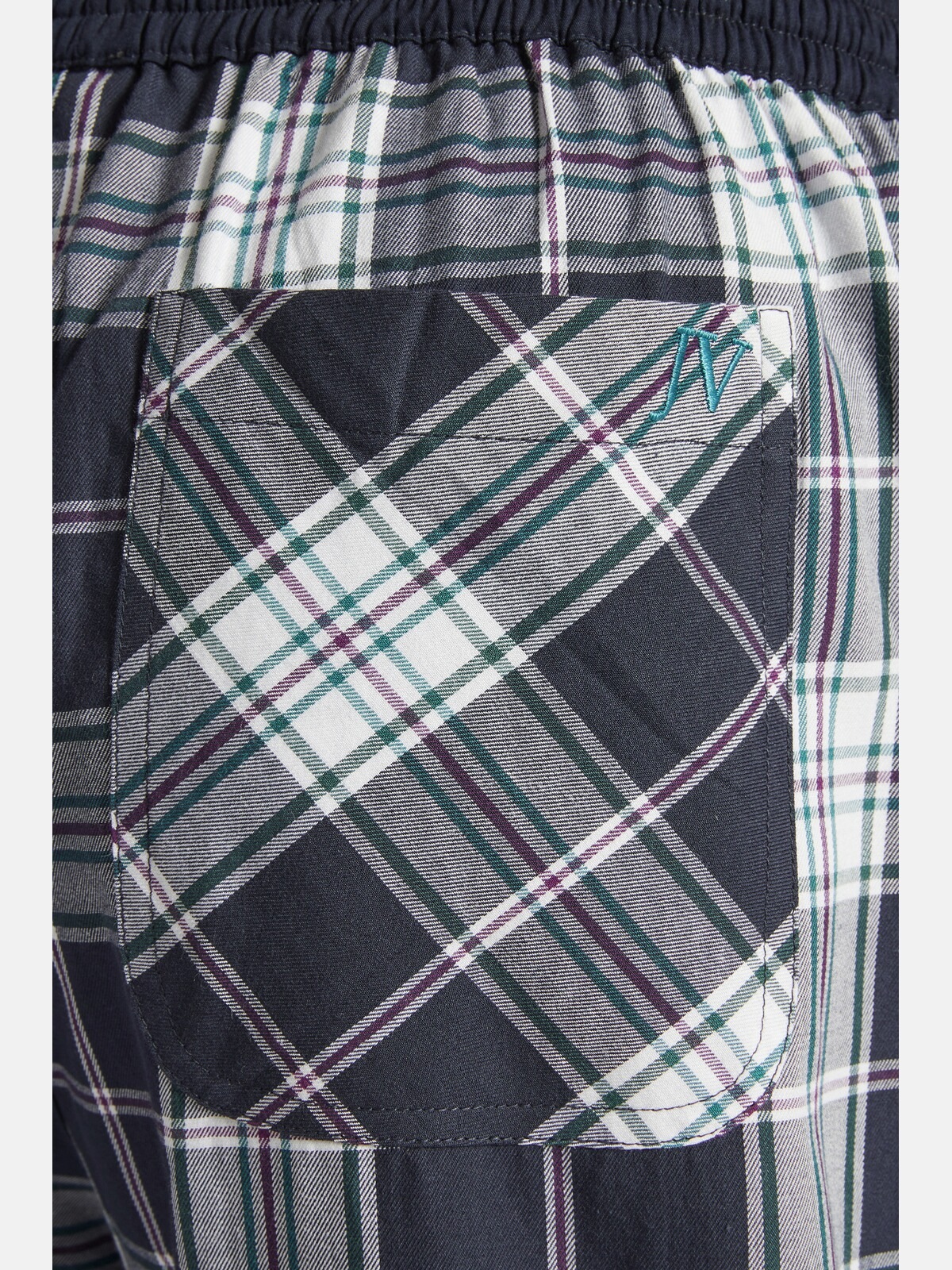 Jan Vanderstorm Pyjama »2er Pack Schlafhose RAWALD«, (2 tlg.), in kariert & unifarben