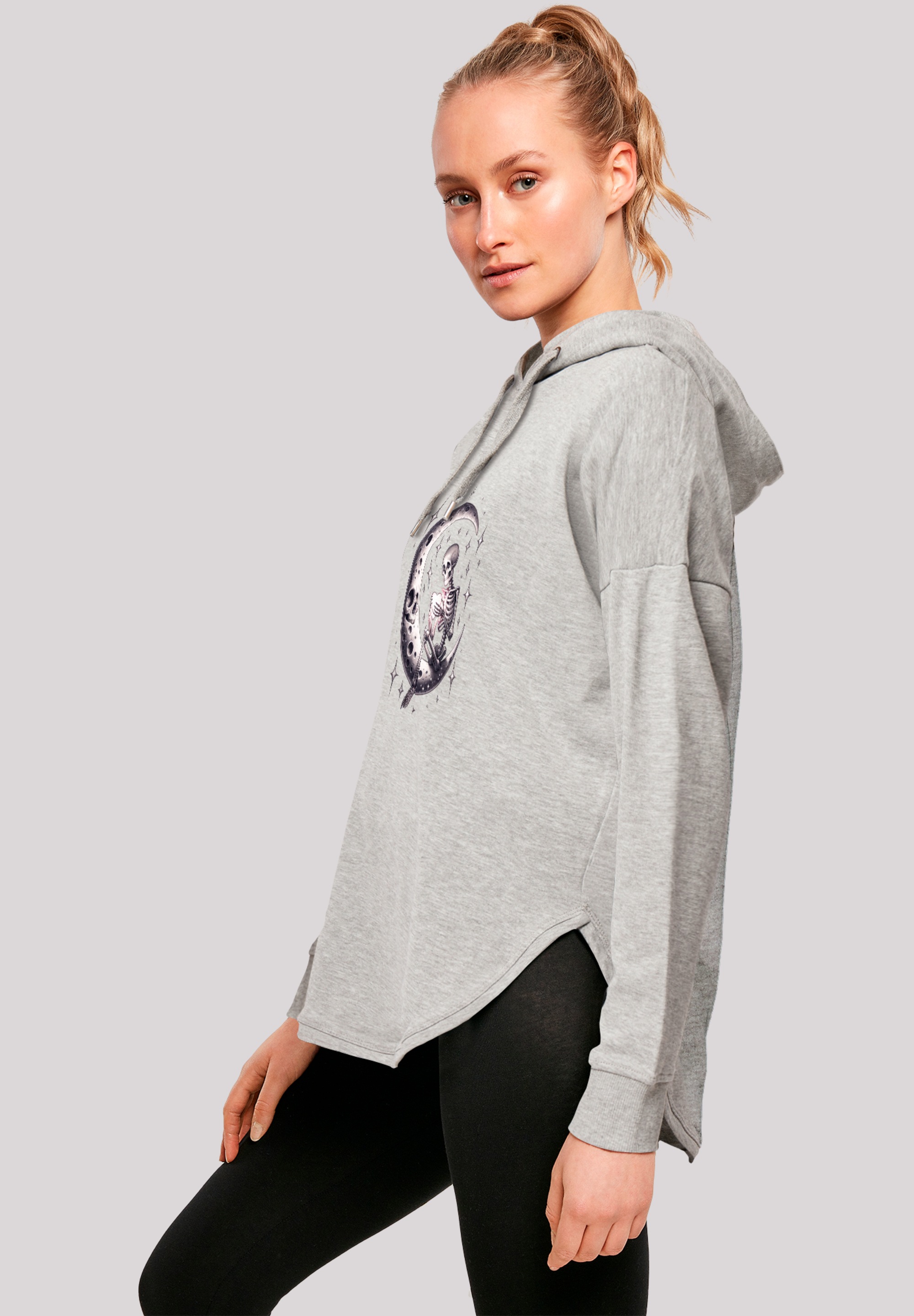 F4NT4STIC Kapuzenpullover »Gothic Valentinstag Skelett Mond«, Premium Qualität