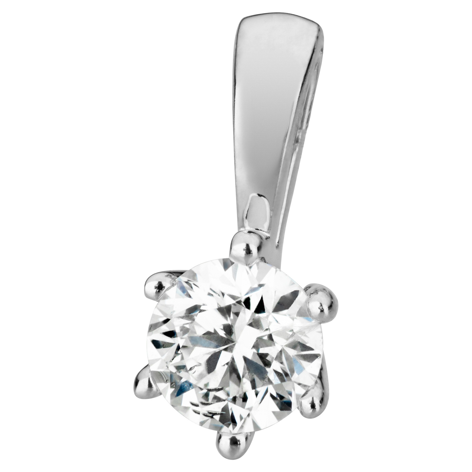 Orolino Kette mit Anhänger »750/- Weißgold 1 Brillant 0,25 ct.«