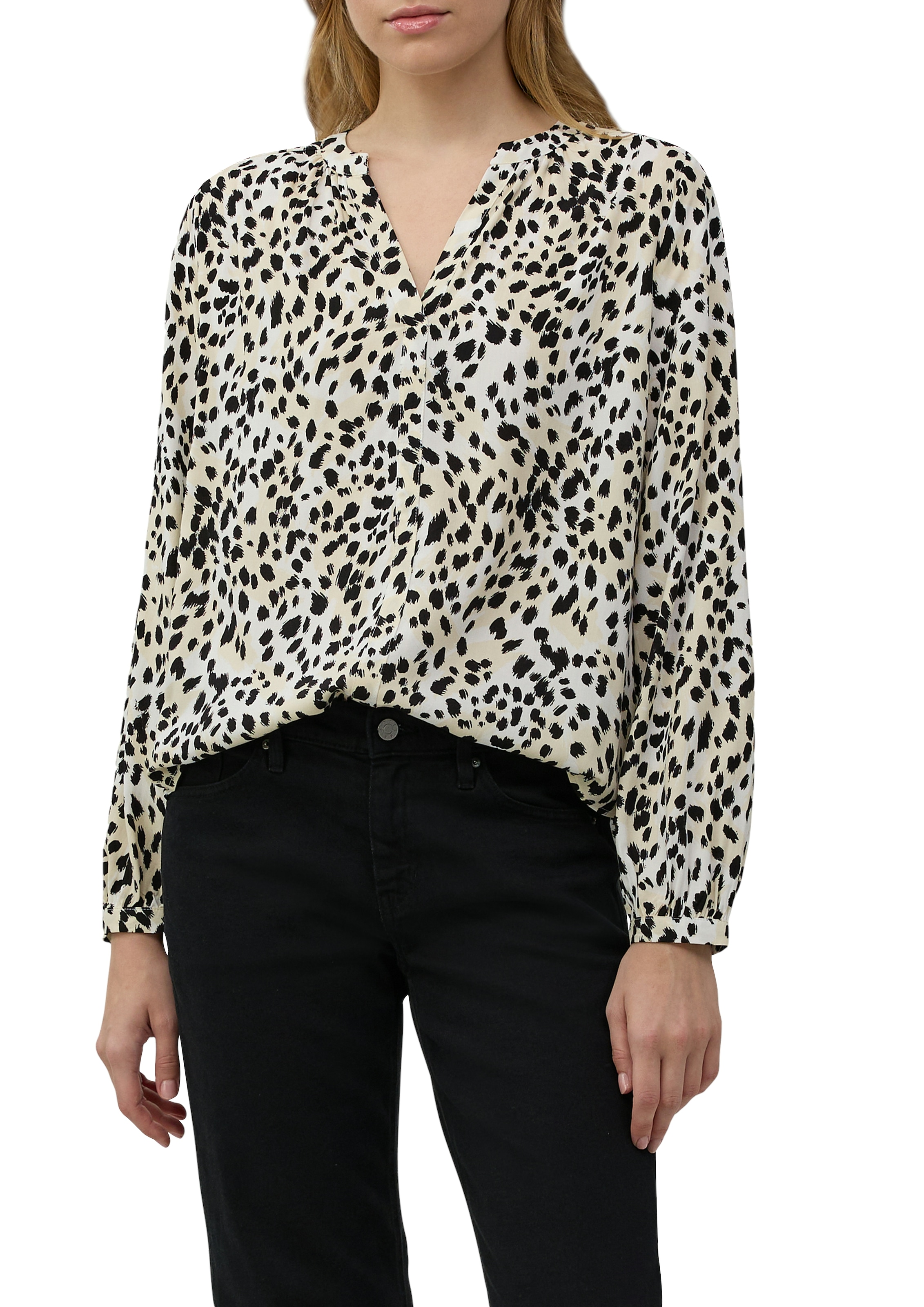 s.Oliver Klassische Bluse, mit All-Over Print günstig online kaufen