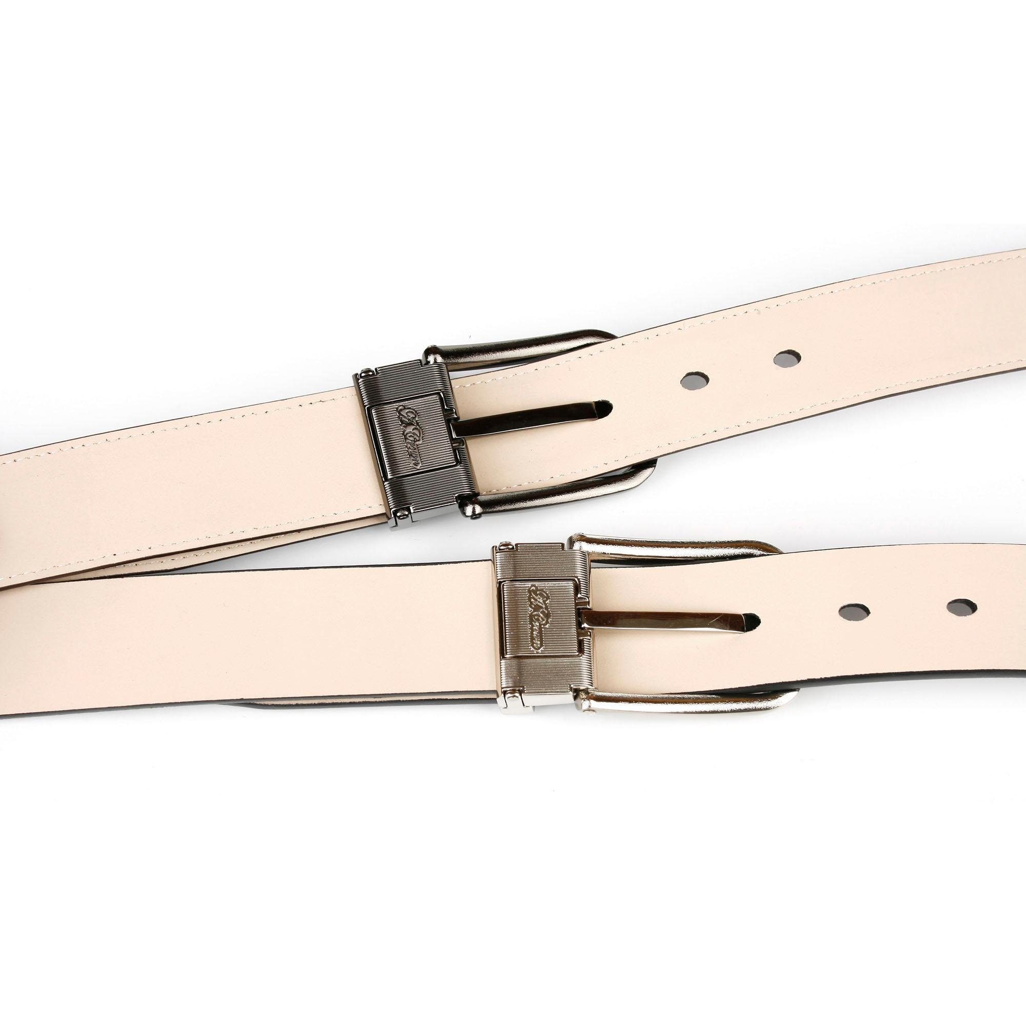 Anthoni Crown Ledergürtel, mit hochwertiger silberfarbener Schließe kaufen  | BAUR