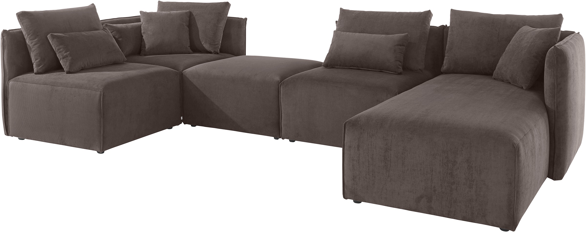 OTTO home Wohnlandschaft "Nöre U-Form" 5 Teile, in vielen Bezugsqualitäten günstig online kaufen