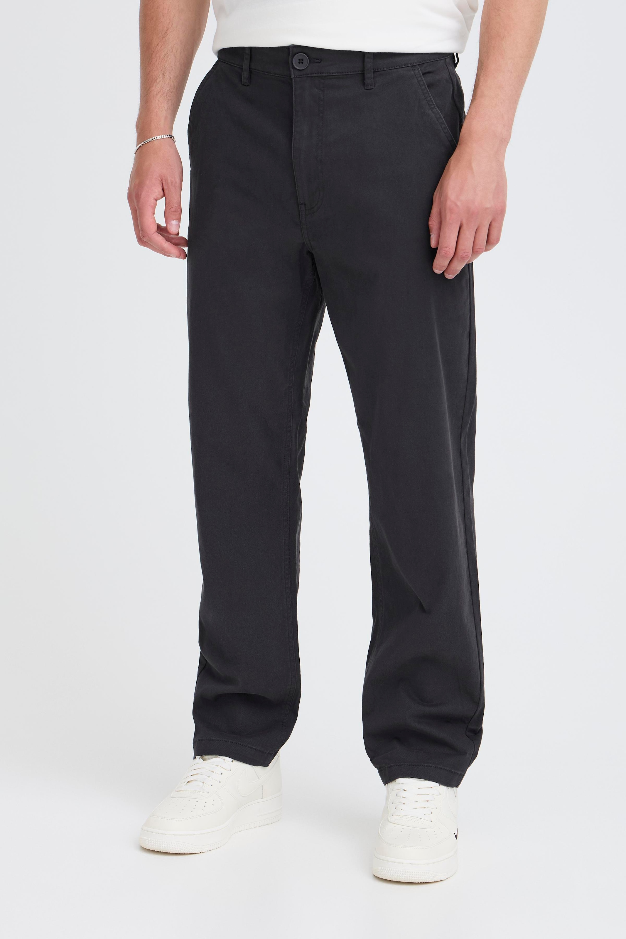 Blend Chinohose "BHNATAN WIDE LEG CHINO" mit Baumwollmischung, Relaxed Fit, knöchellang