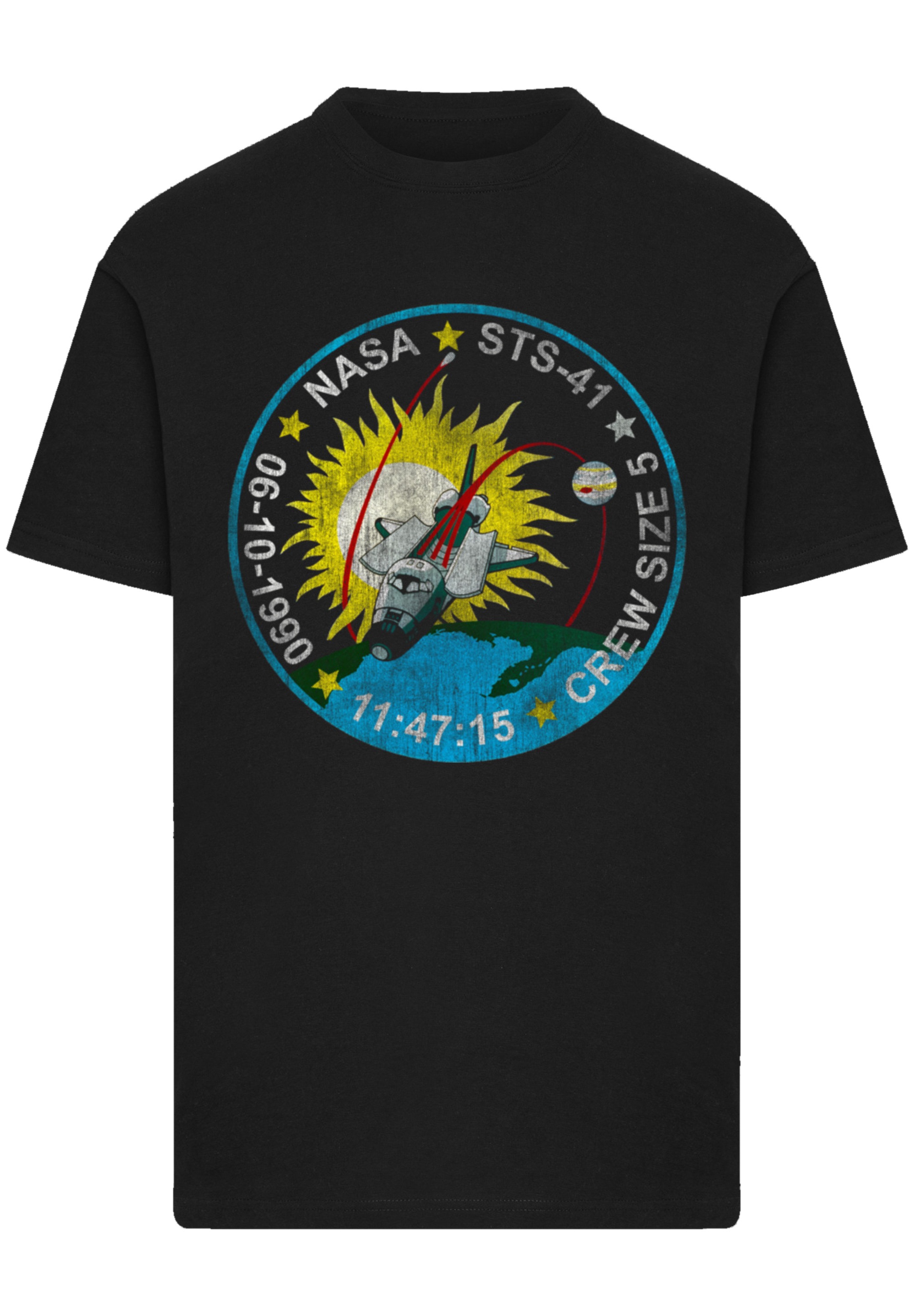 F4NT4STIC T-Shirt "NASA STS 41 Discovery Mission Badge Distressed", Premium günstig online kaufen