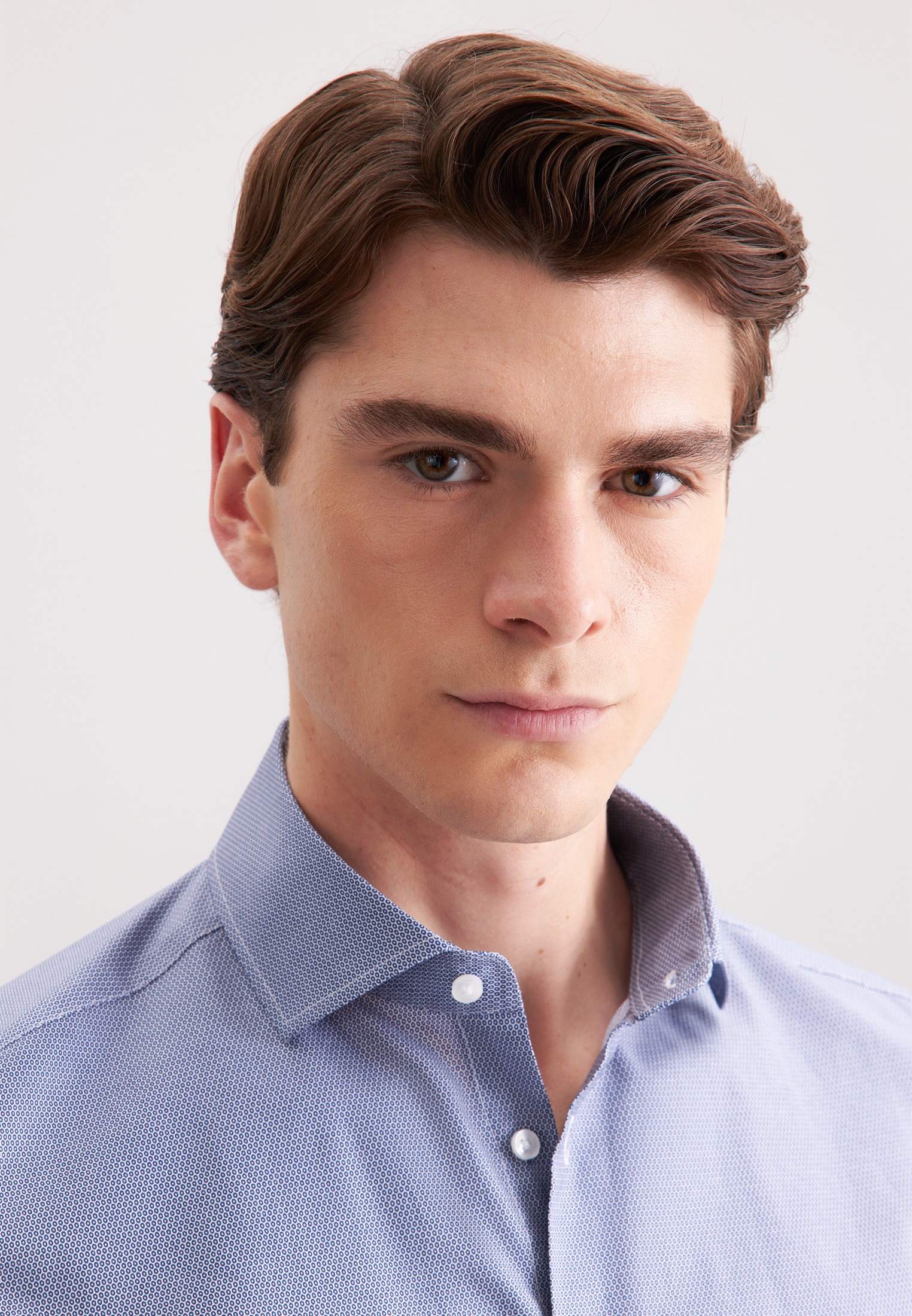 Thumbnail - seidensticker Businesshemd "Schwarze Rose" Slim 1/1 Kentkragen Druck