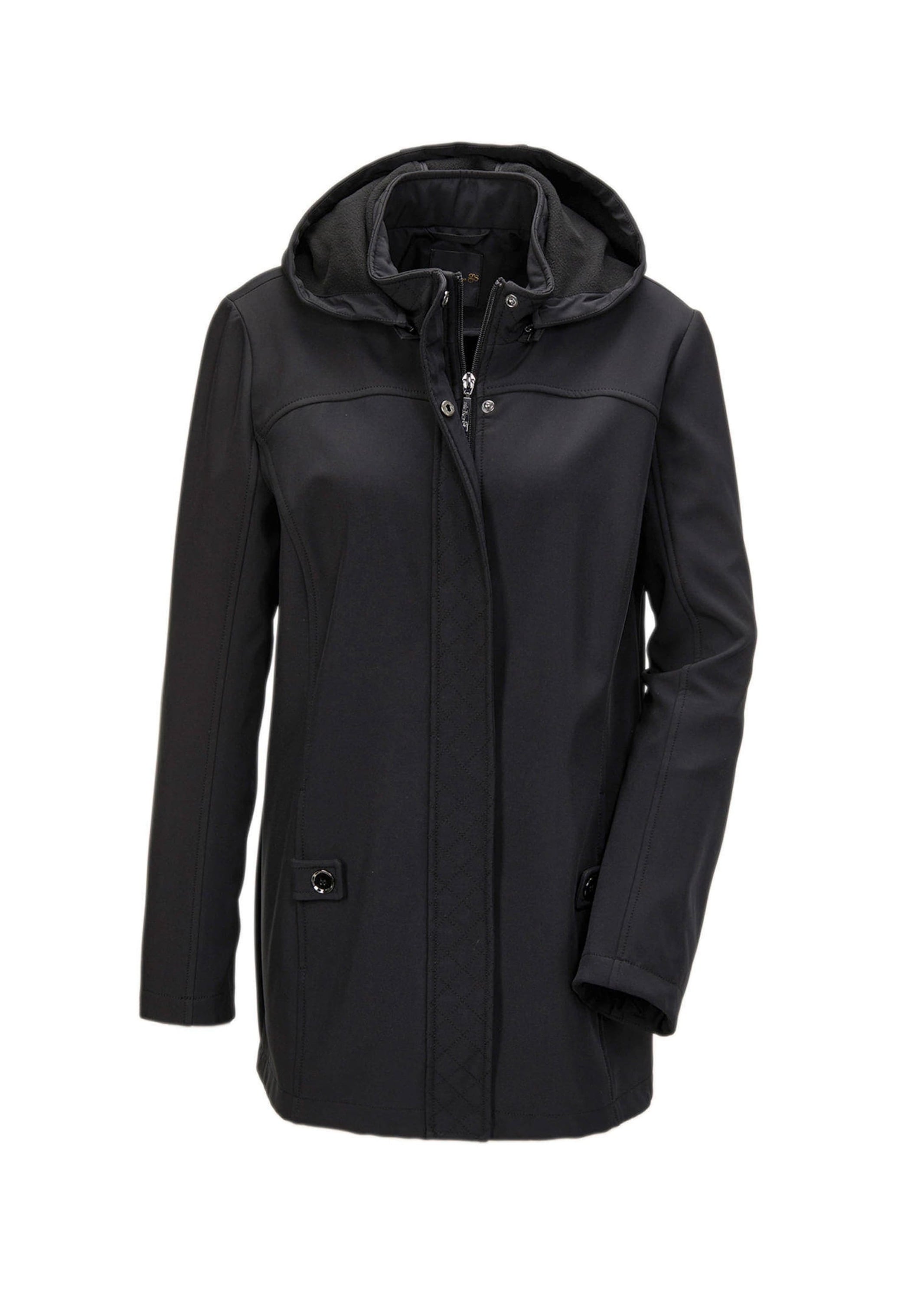 GOLDNER Funktionsjacke "Kurzgröße Wasserabweisende Softshelljacke mit Kapuze" Für jede Wetterlage geeignet
