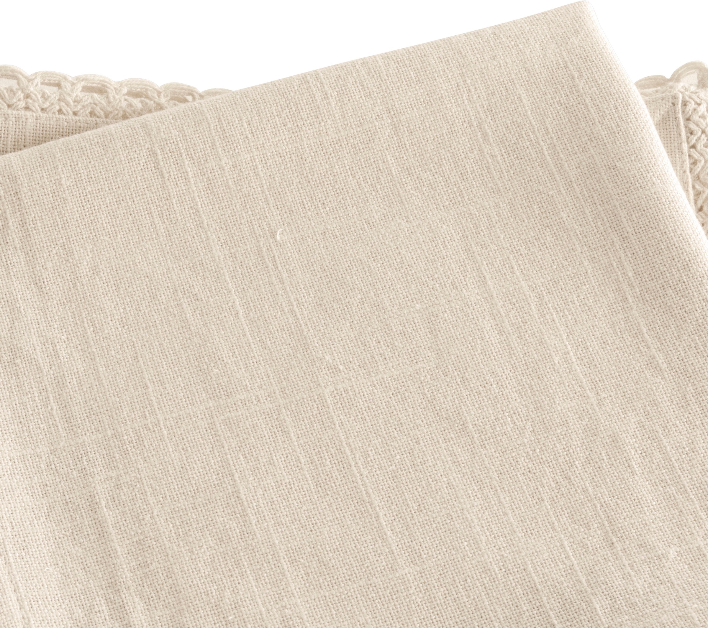 Thumbnail - OTTO home Stoffserviette "Elyna" uni, mit schöner Spitze, weiche Haptik, 45x45 cm, Leinenoptik