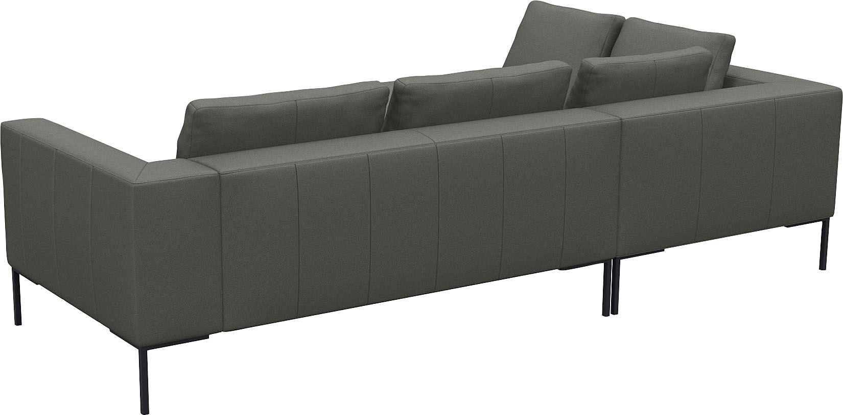 FLEXLUX Ecksofa »Loano, superbequemer Sitzkomfort durch Kaltschaum im Sitz«, modernes Sofa, frei im Raum stellbar, lose Kissen, L-Form