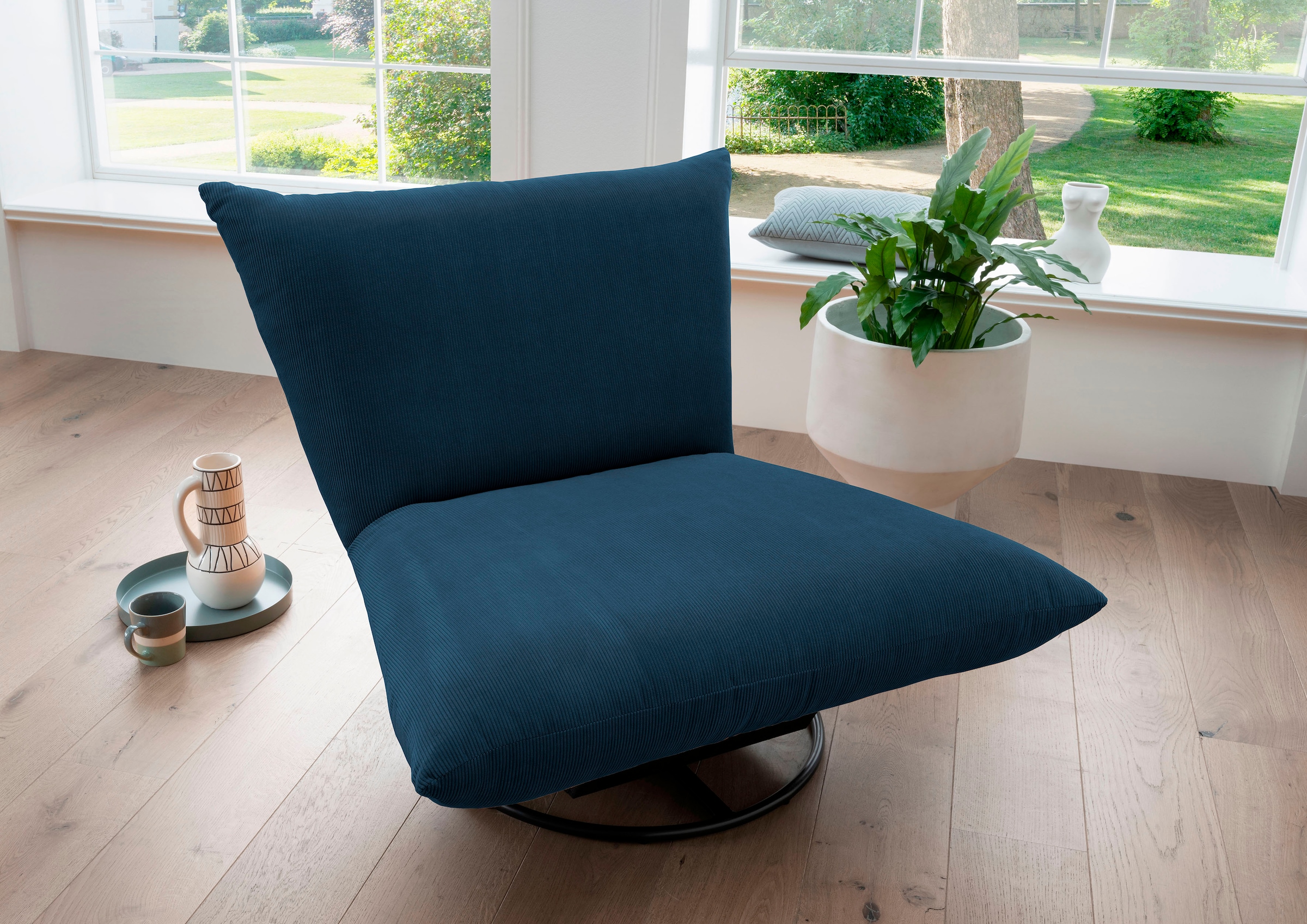 Home affaire Drehsessel "Cremona" 360 drehbar mit Metallfuß günstig online kaufen