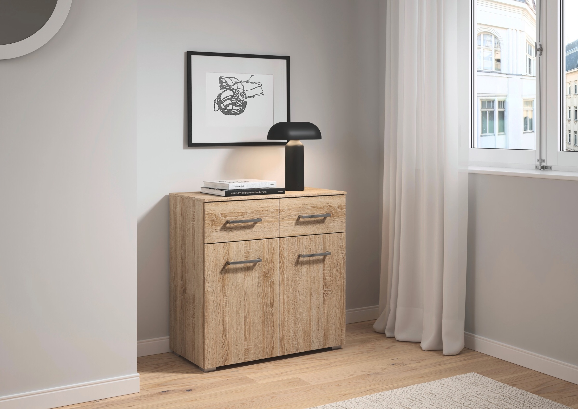 rauch Kommode "Gamma" Breite 80 cm / Höhe 81 cm, verschiedene Griffvariante günstig online kaufen