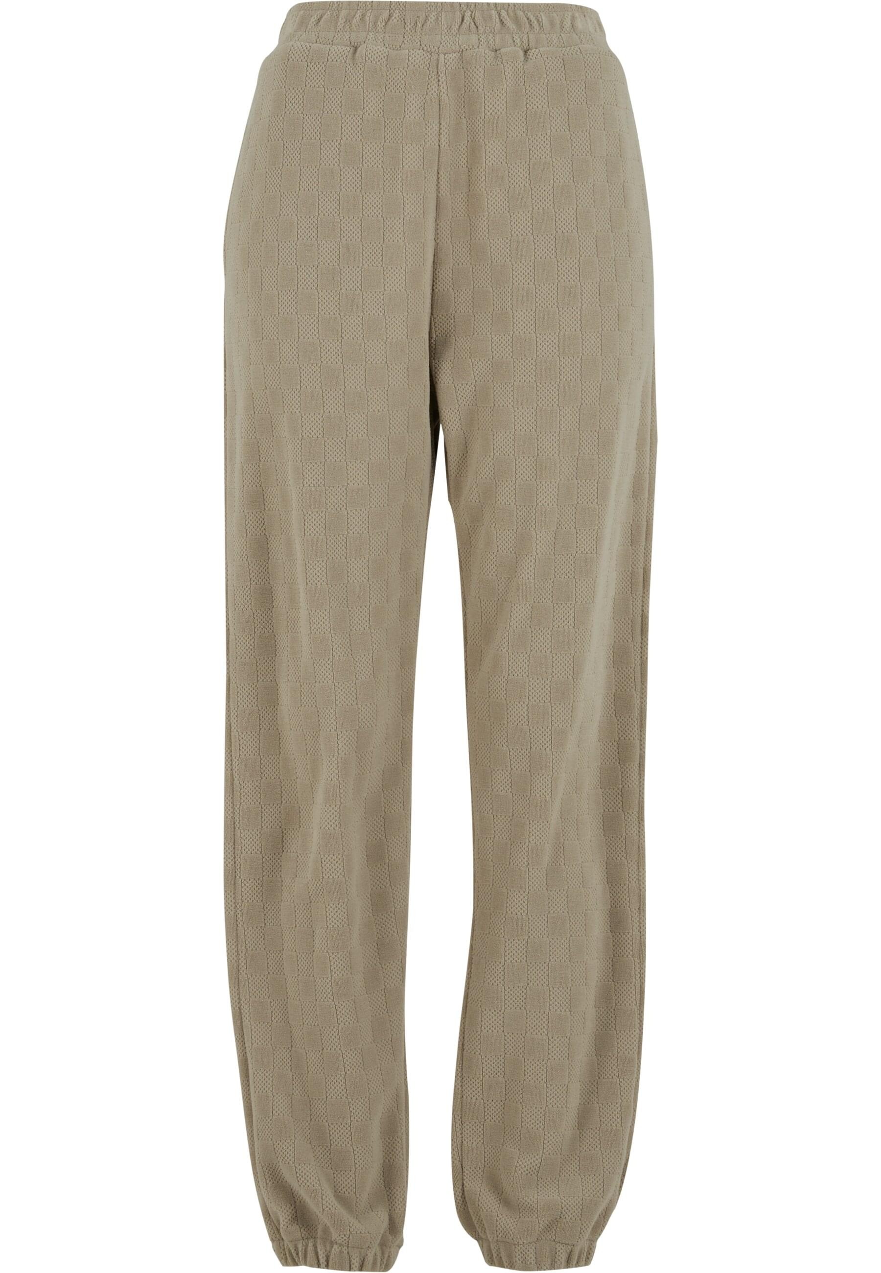 URBAN CLASSICS Jogginghose "Urban Classics Ladies Jacquard Velvet Sweatpant günstig online kaufen