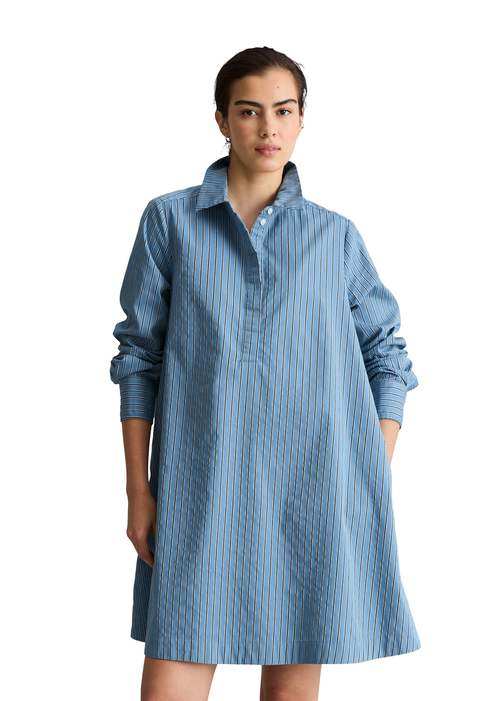 Marc OPolo DENIM Hemdblusenkleid "aus Organic Cotton-Lyocell-Mix"