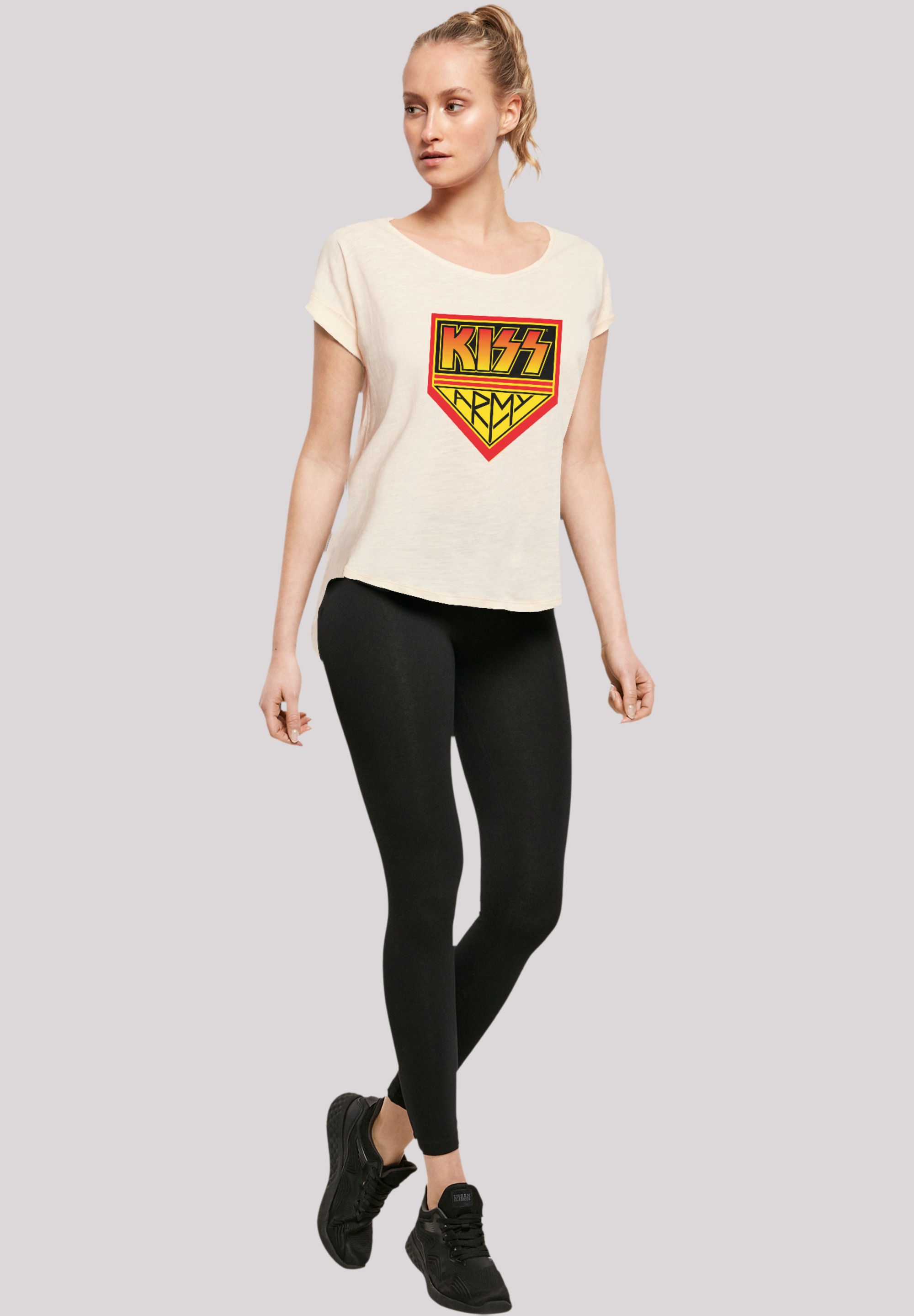 F4NT4STIC T-Shirt »Kiss Rock Band Army Logo«, Premium Qualität, Musik, By Rock Off