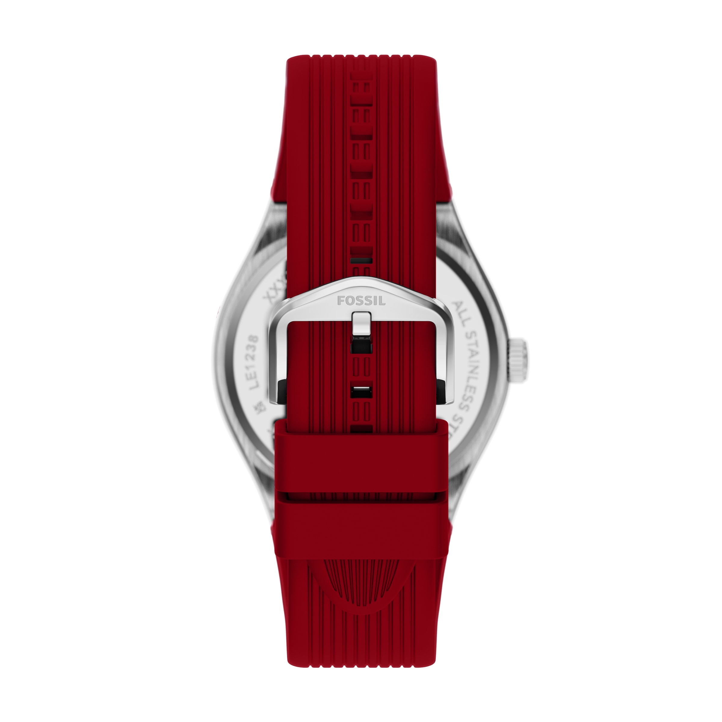 Fossil Quarzuhr »World Flags Big Tic« Armbanduhr, Herrenuhr, Silikonarmband, analog, digital