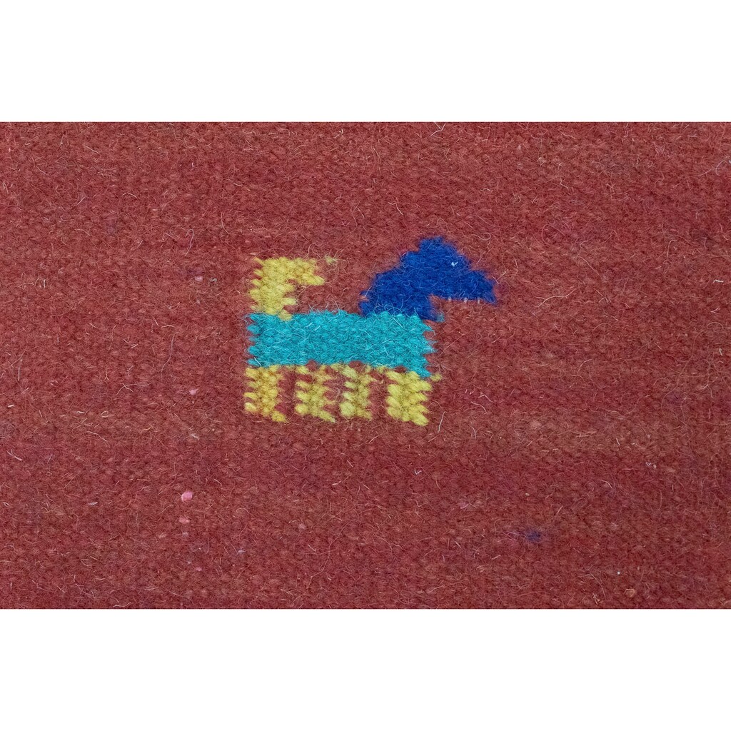 morgenland Wollteppich »Kelim Teppich handgewebt rost«, rechteckig