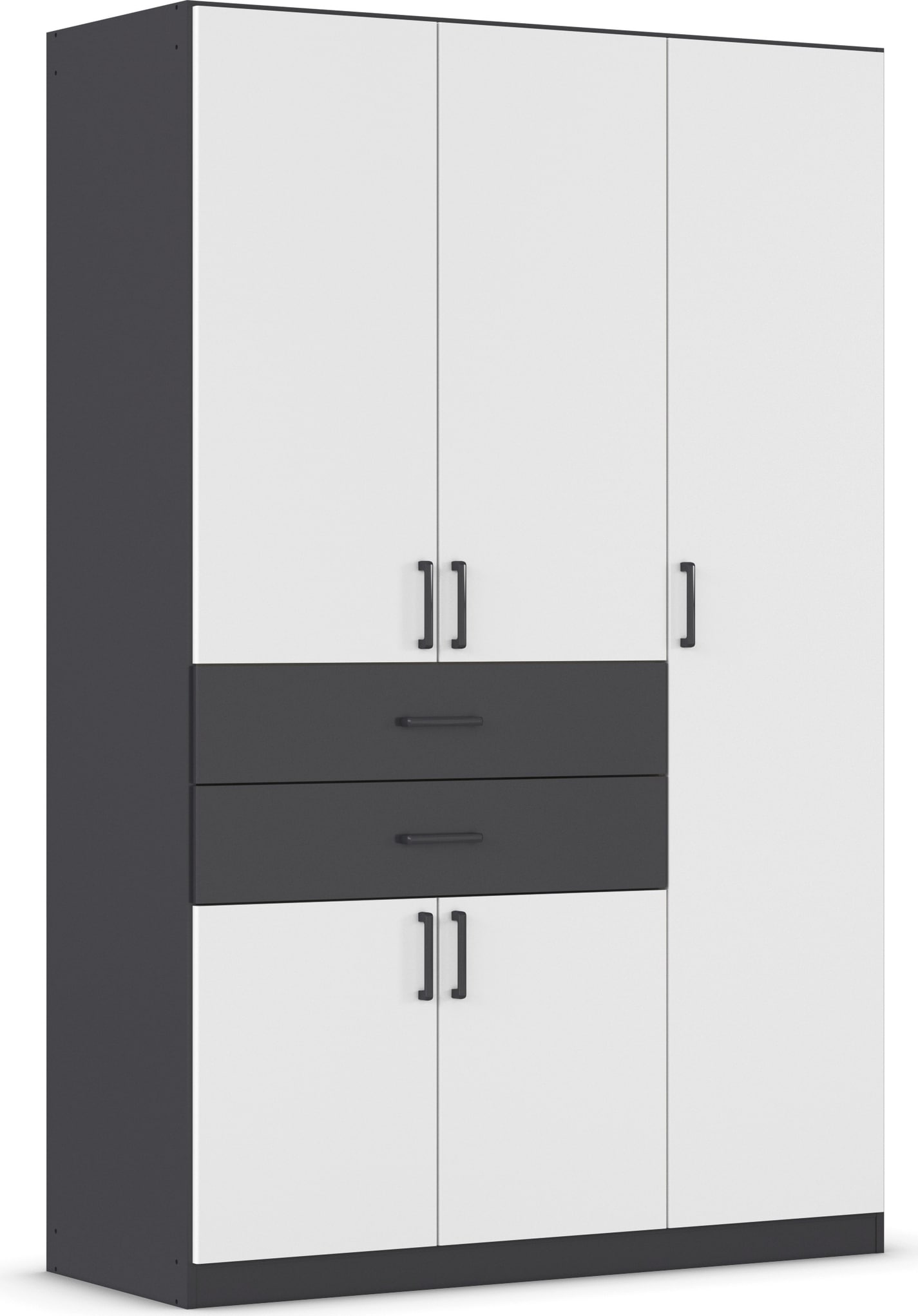 rauch "Kleiderschrank Schrank Garderobe MAIKA mit Dekor-Front" 2 Schubladen, in verschiedenen Breiten, Höhen, Farben, MADE IN GERMANY