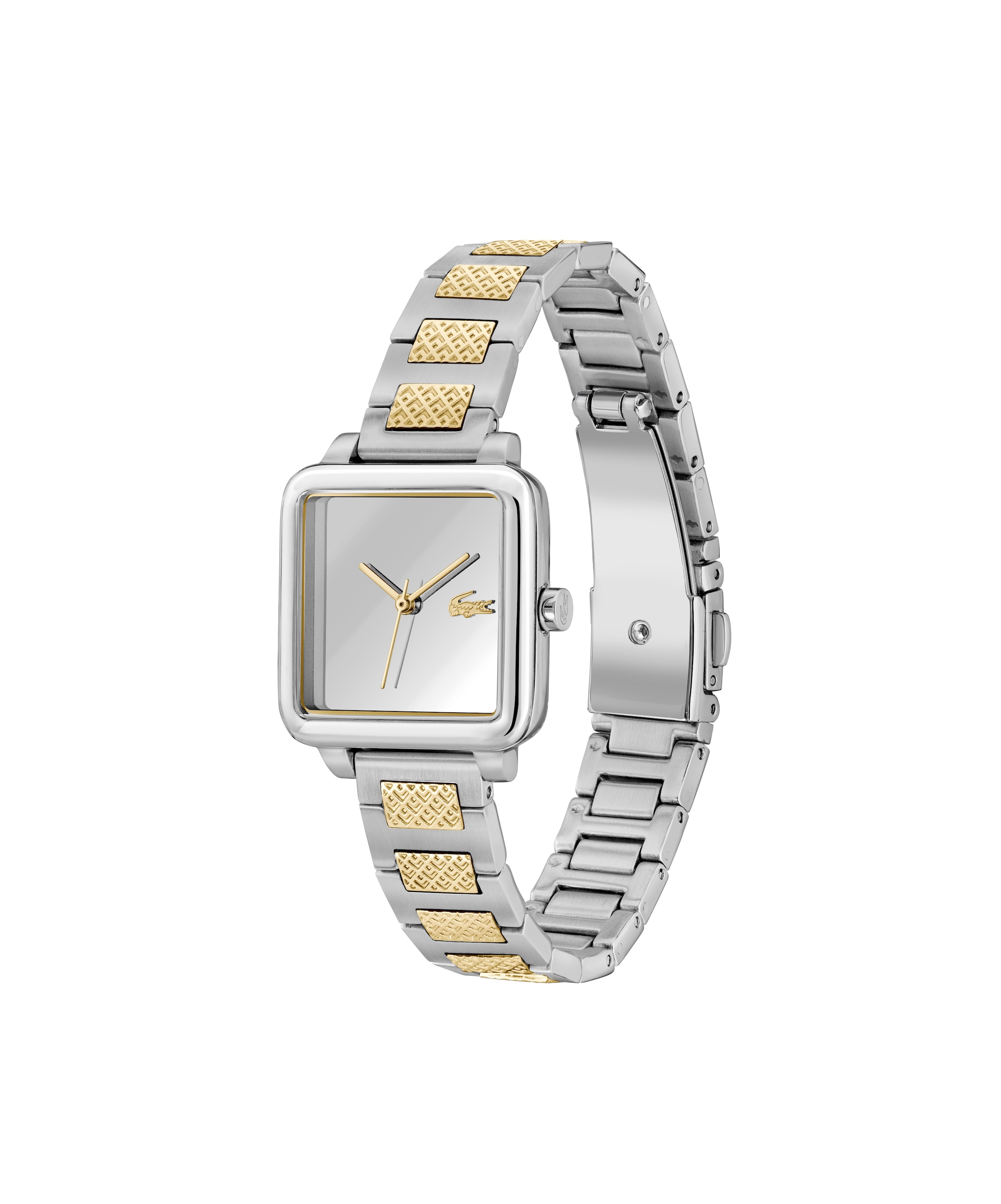 Lacoste Quarzuhr »LACOSTE.12.12 LEAP« Armbanduhr, Damenuhr, Edelstahlarmband, analog