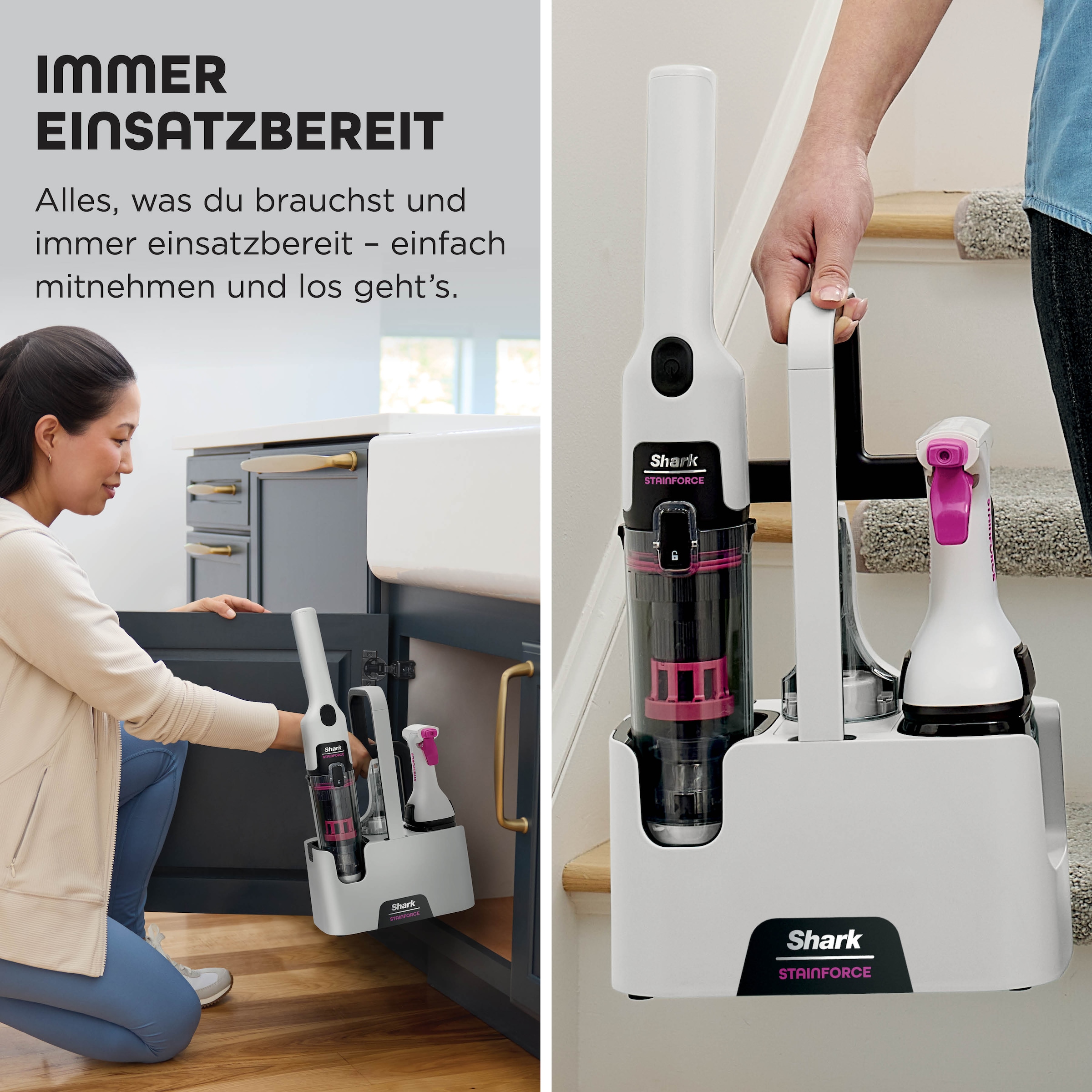 Shark Wasch-Sauger »Shark StainForce kabelloses System zur Fleckenentfernung - HX100EUT«