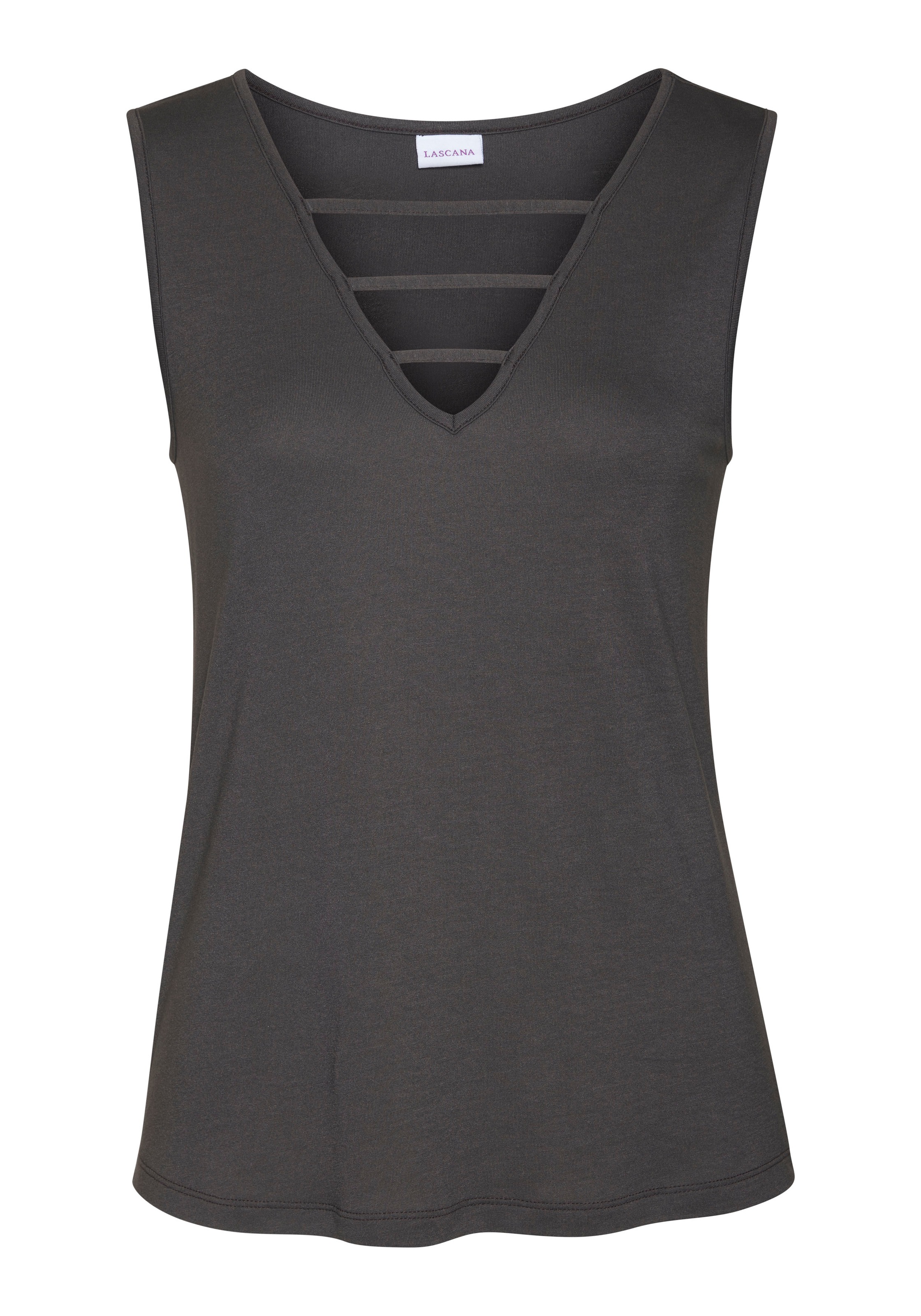 LASCANA Tanktop mit Zierbändern, Jerseytop, modisches günstig online kaufen
