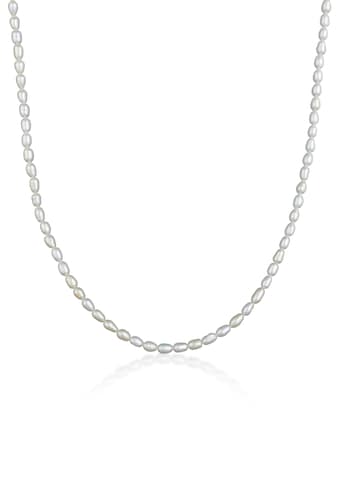 Perlenkette »Zeitlos Klassik Süßwasserzuchtperlen 925 Silber«