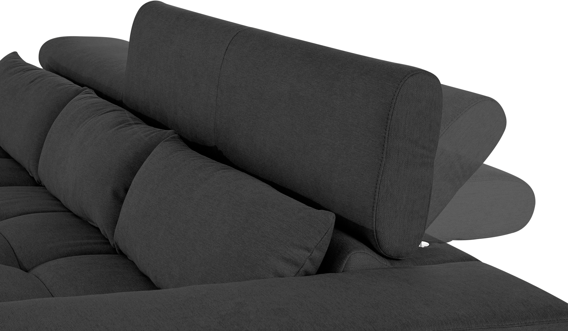COTTA Ecksofa »Orion L-Form«, mit Kopfteilverstellung & 3 Nierenkissen