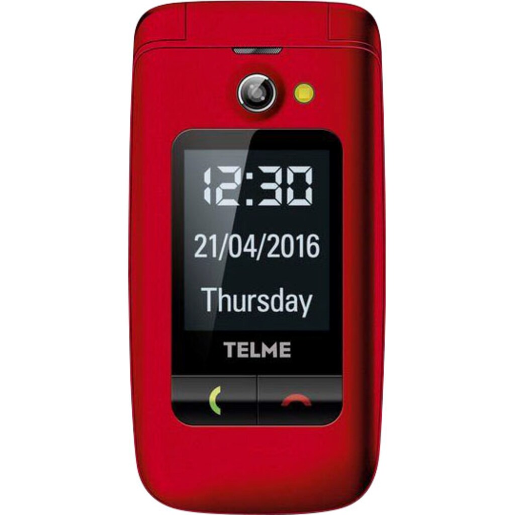 Telme Handy »X200«, rot, 6,1 cm/2,4 Zoll, 8 GB Speicherplatz