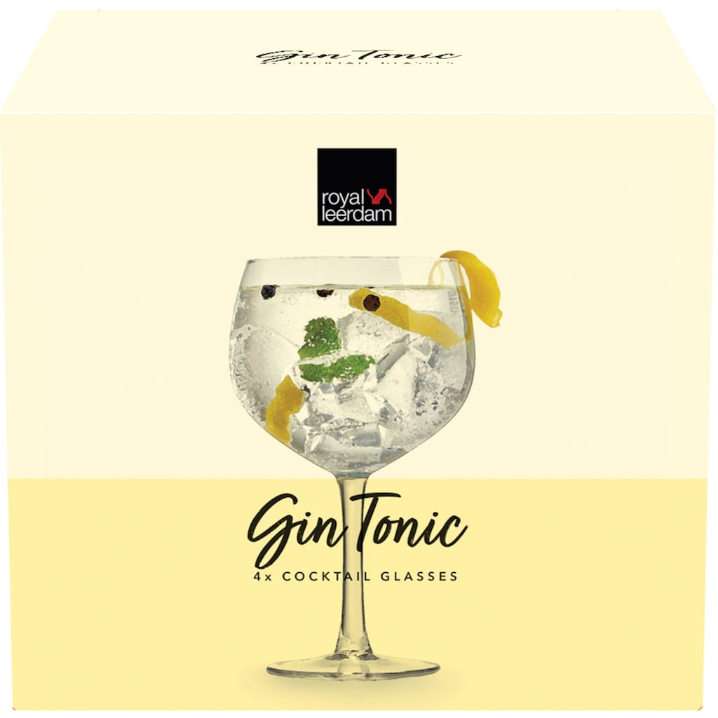 van Well Cocktailglas »Gin Tonic«, (Set, 4 tlg.)