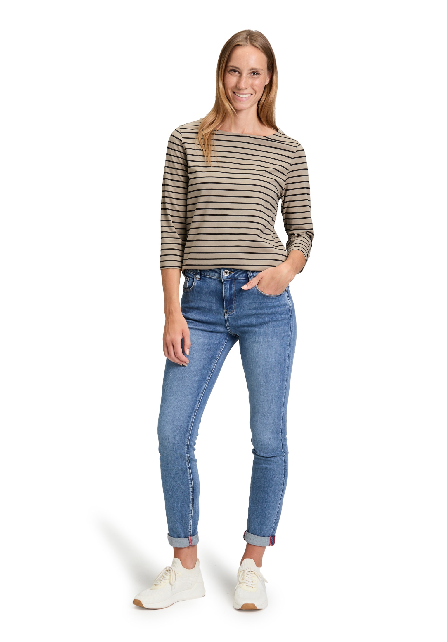 Betty Barclay 3/4-Arm-Shirt »Betty Barclay Ringelshirt mit U-Boot-Ausschnitt«, (1 tlg.)
