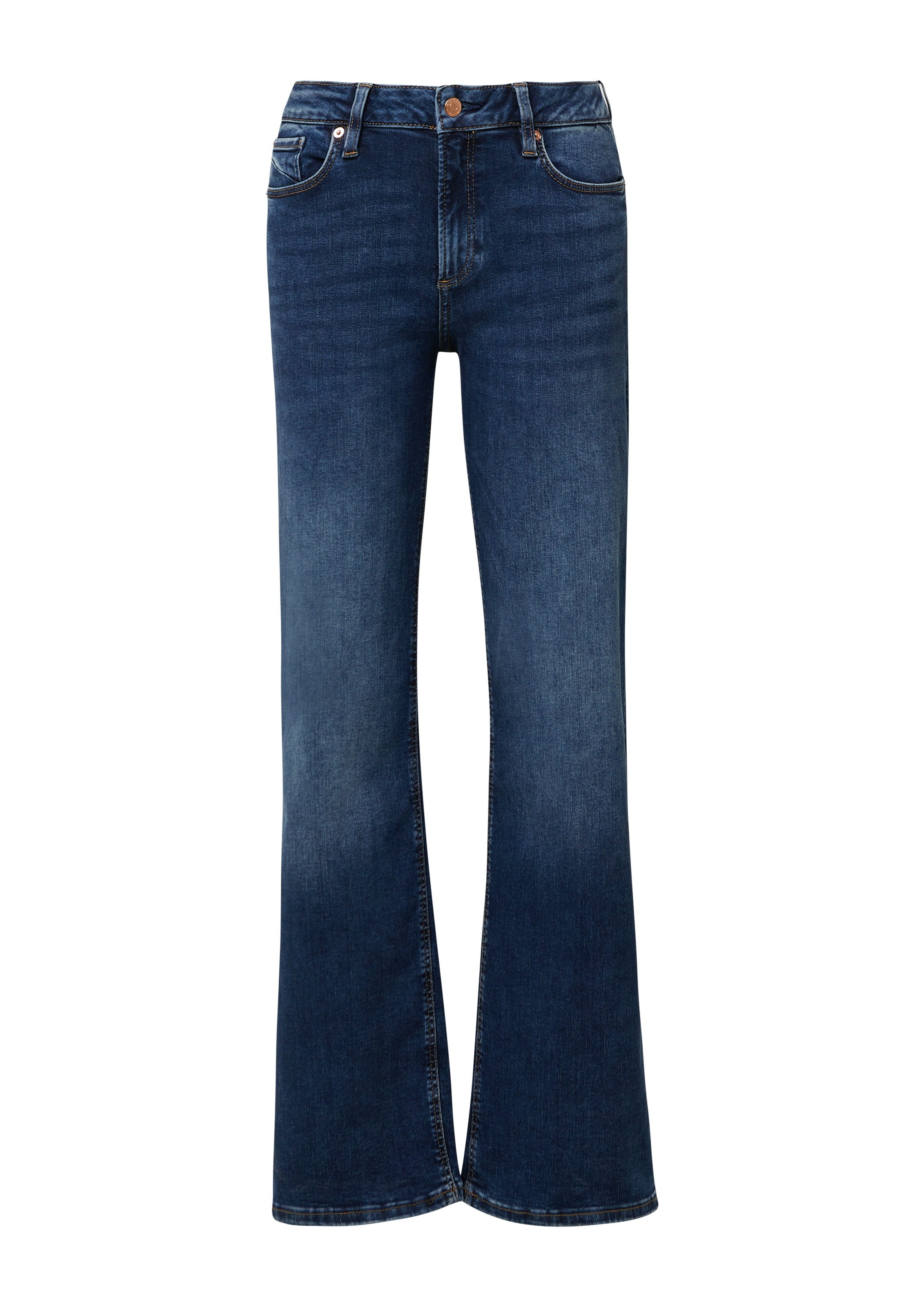 QS Stretch-Jeans "CATIE Wide Leg" 5-Pocket-Form günstig online kaufen